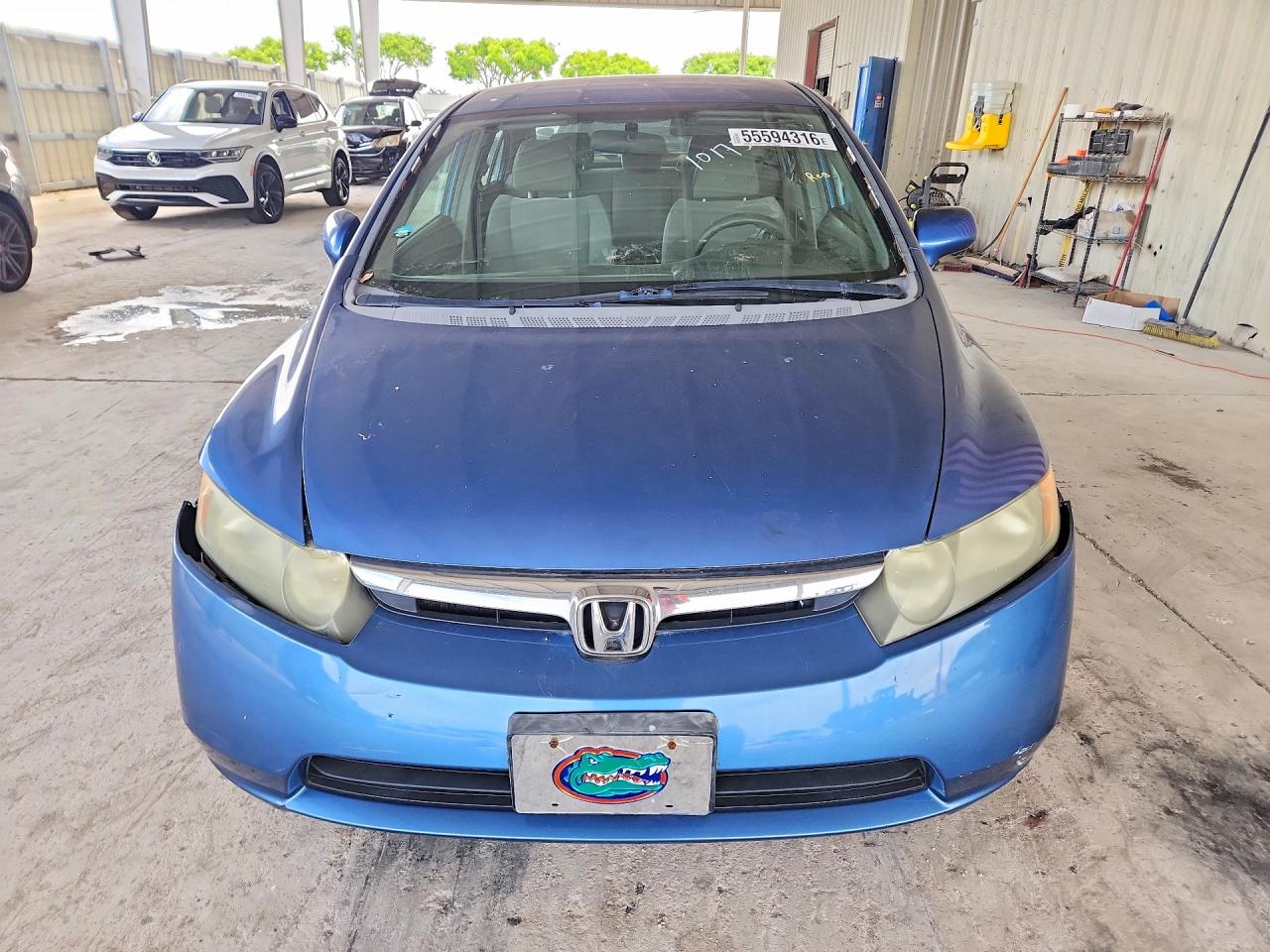 2007 Honda Civic Lx Blue vin: 1HGFA16557L101755