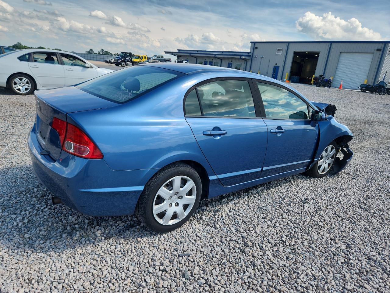 2008 Honda Civic Lx Blue vin: 1HGFA16558L004461