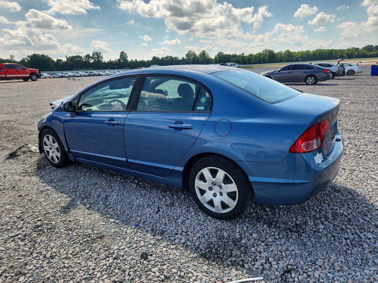 2008 Honda Civic Lx Blue vin: 1HGFA16558L004461
