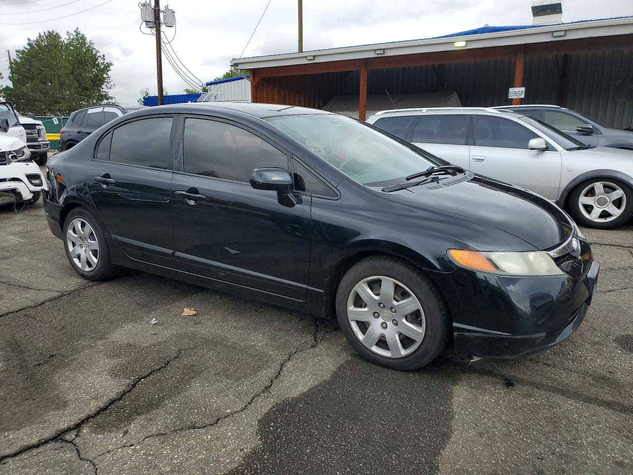 2008 Honda Civic Lx Black vin: 1HGFA16558L011989