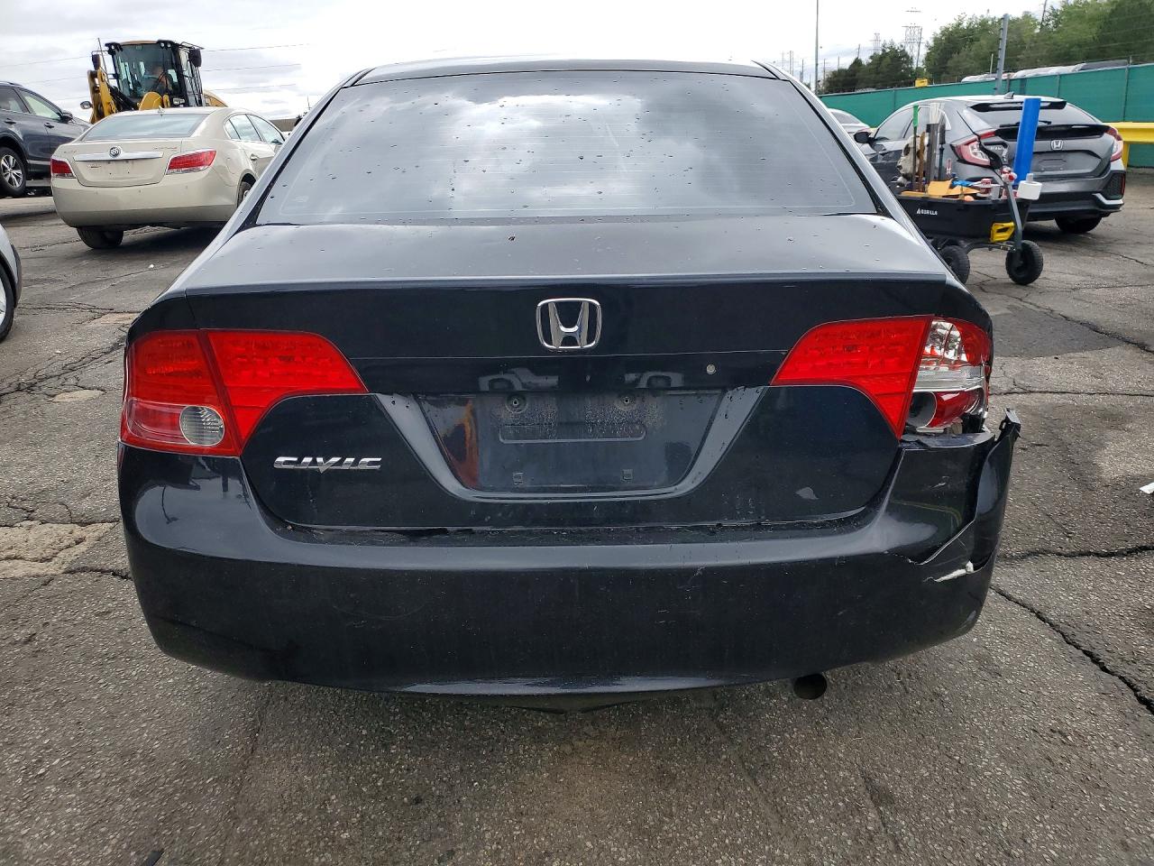2008 Honda Civic Lx Black vin: 1HGFA16558L011989