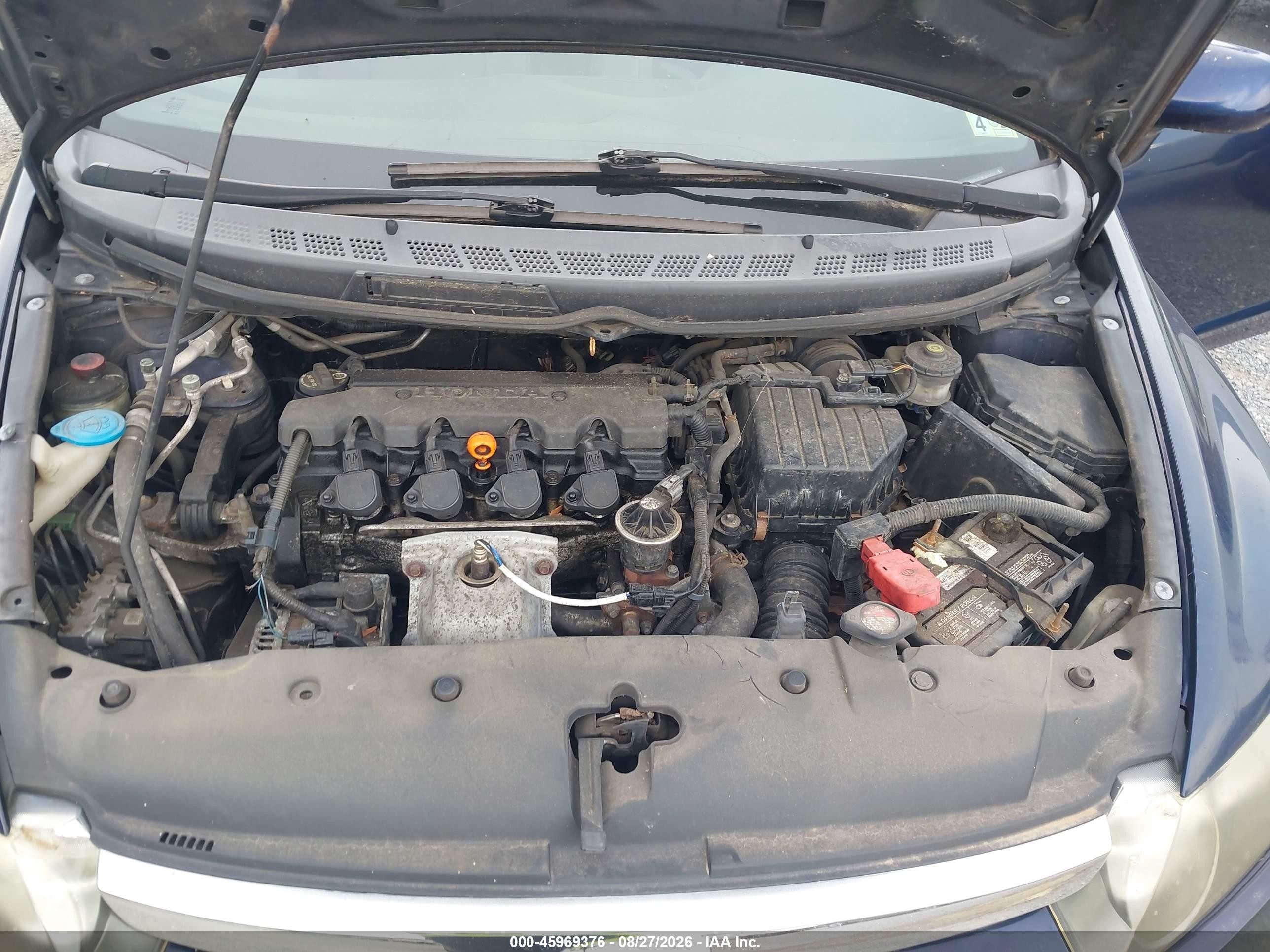 2008 Honda Civic Lx Синий vin: 1HGFA16558L014620