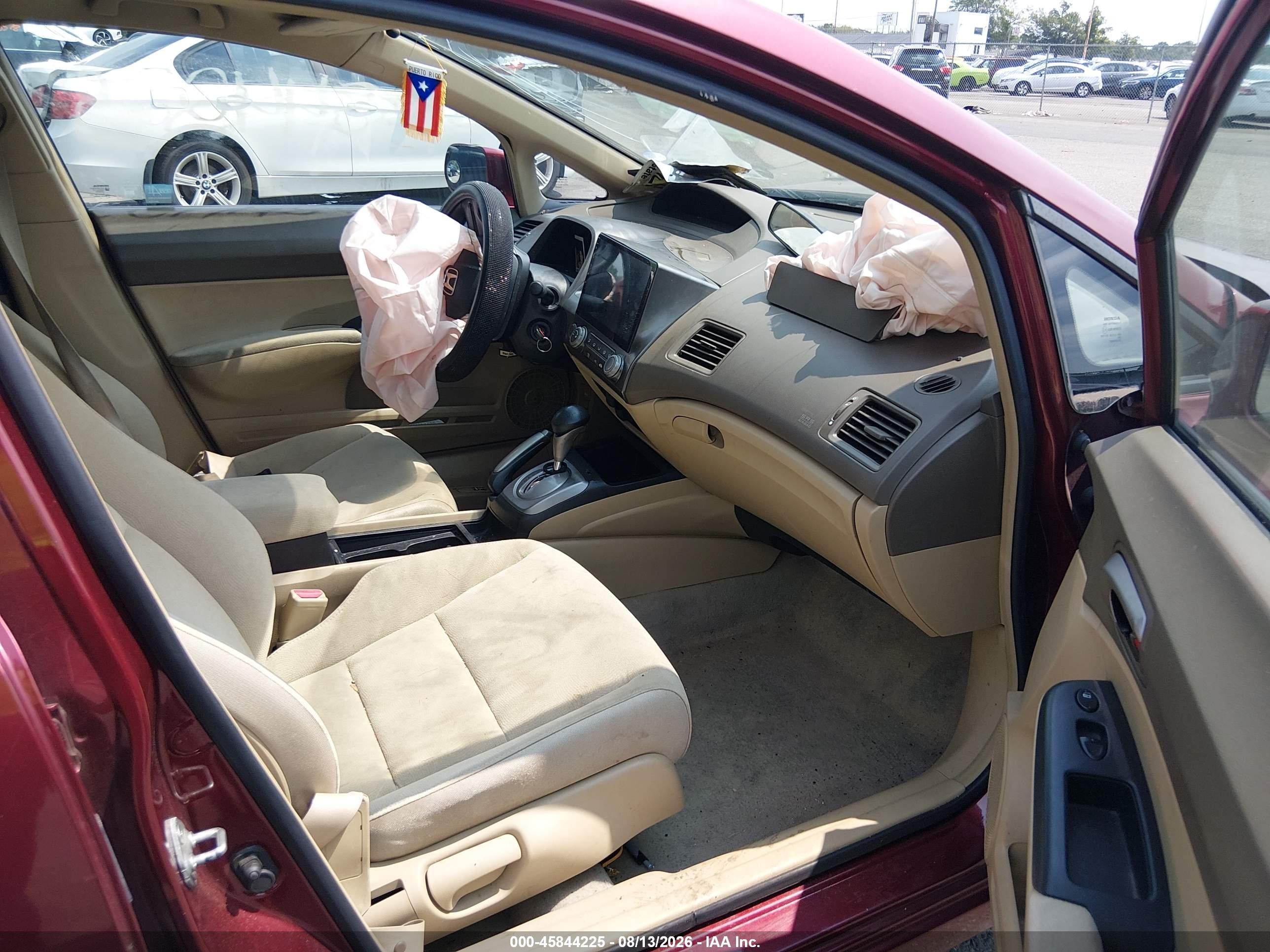 2008 Honda Civic Lx Red vin: 1HGFA16558L020160