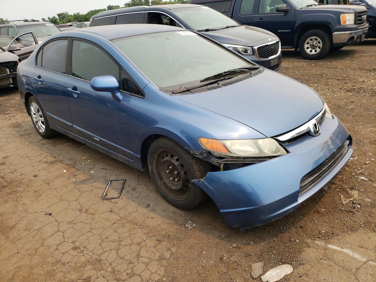 2008 Honda Civic Lx Blue vin: 1HGFA16558L028906