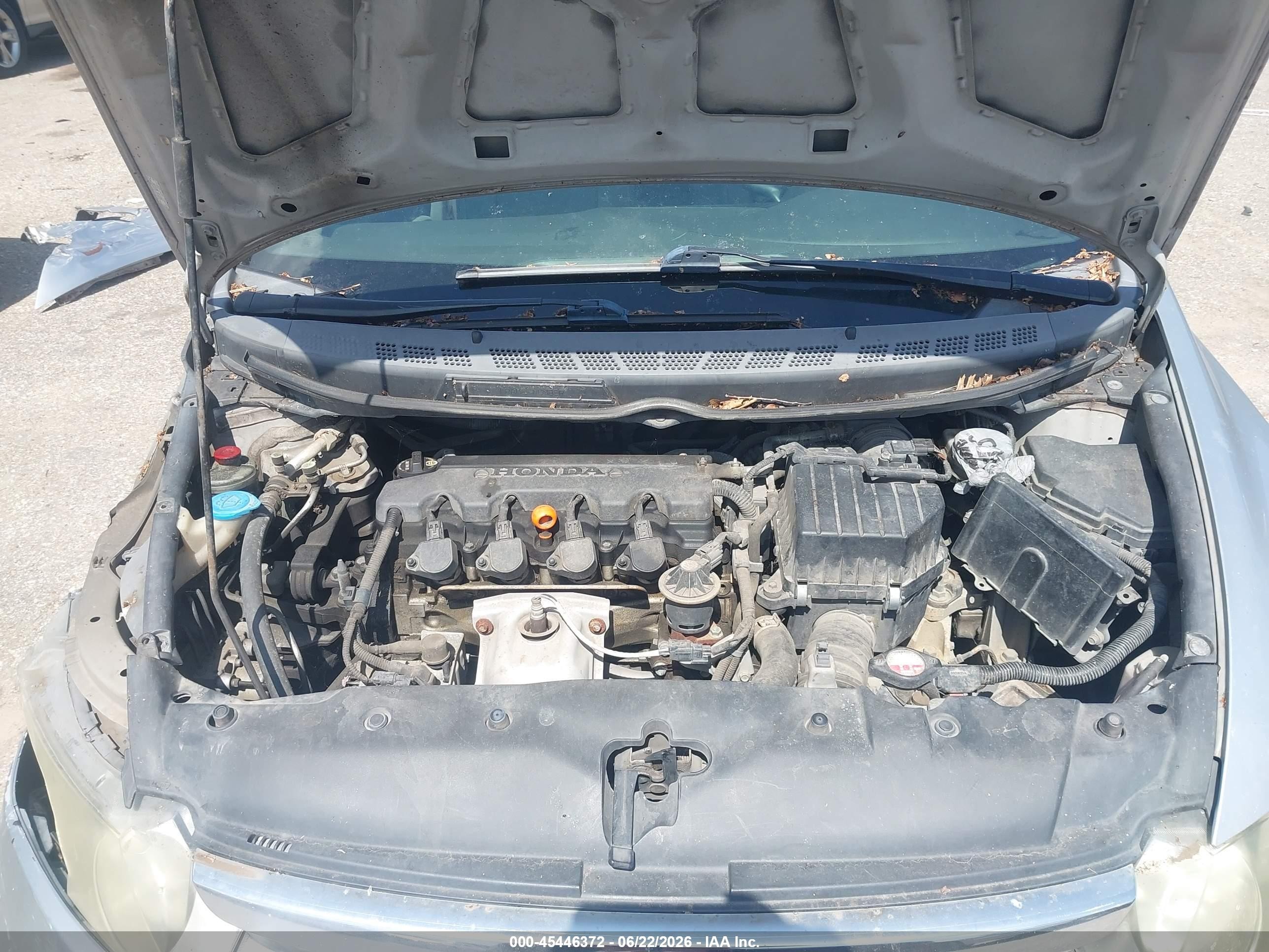2008 Honda Civic Lx Silver vin: 1HGFA16558L034463