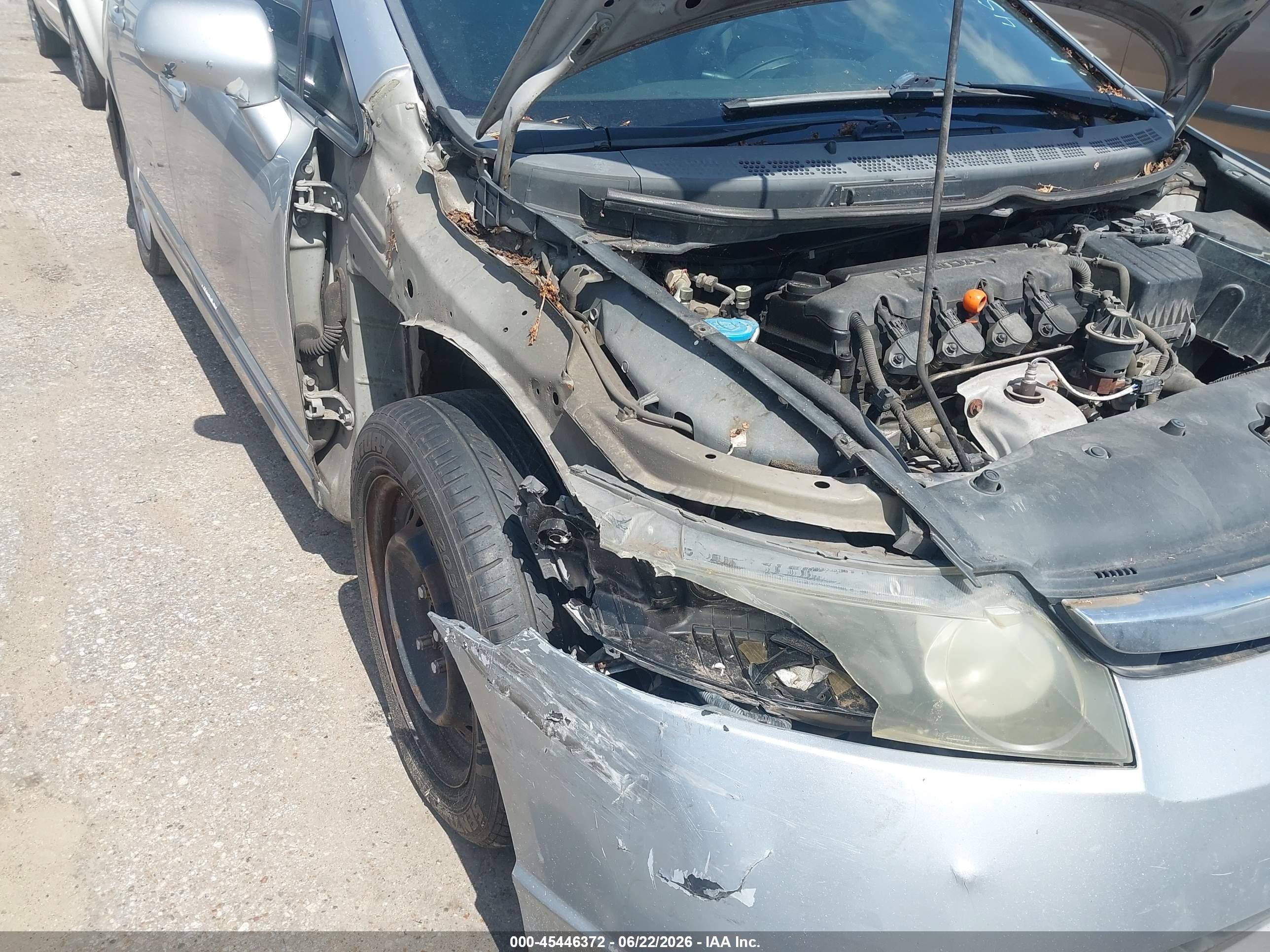 2008 Honda Civic Lx Silver vin: 1HGFA16558L034463
