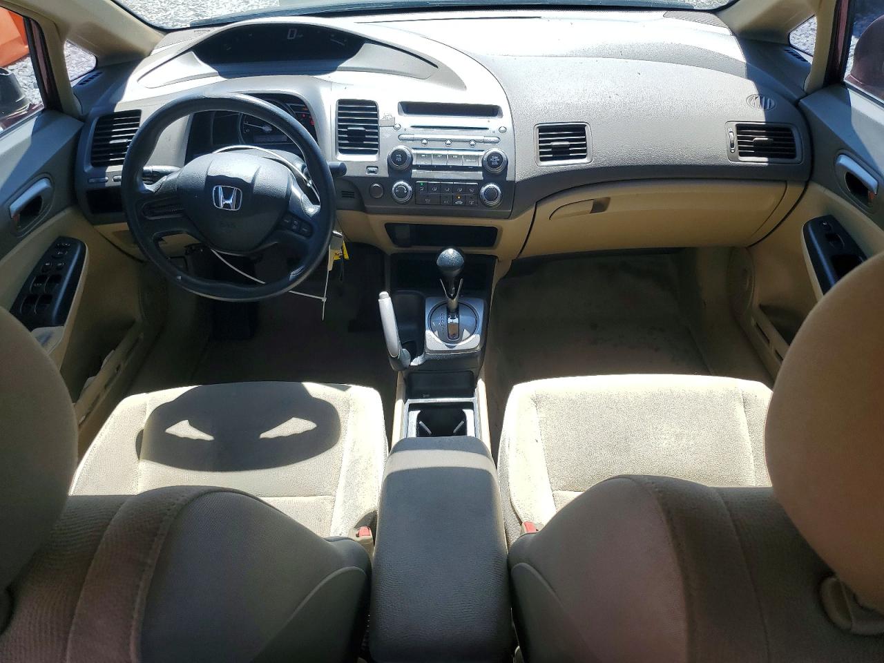 2008 Honda Civic Lx Maroon vin: 1HGFA16558L040523