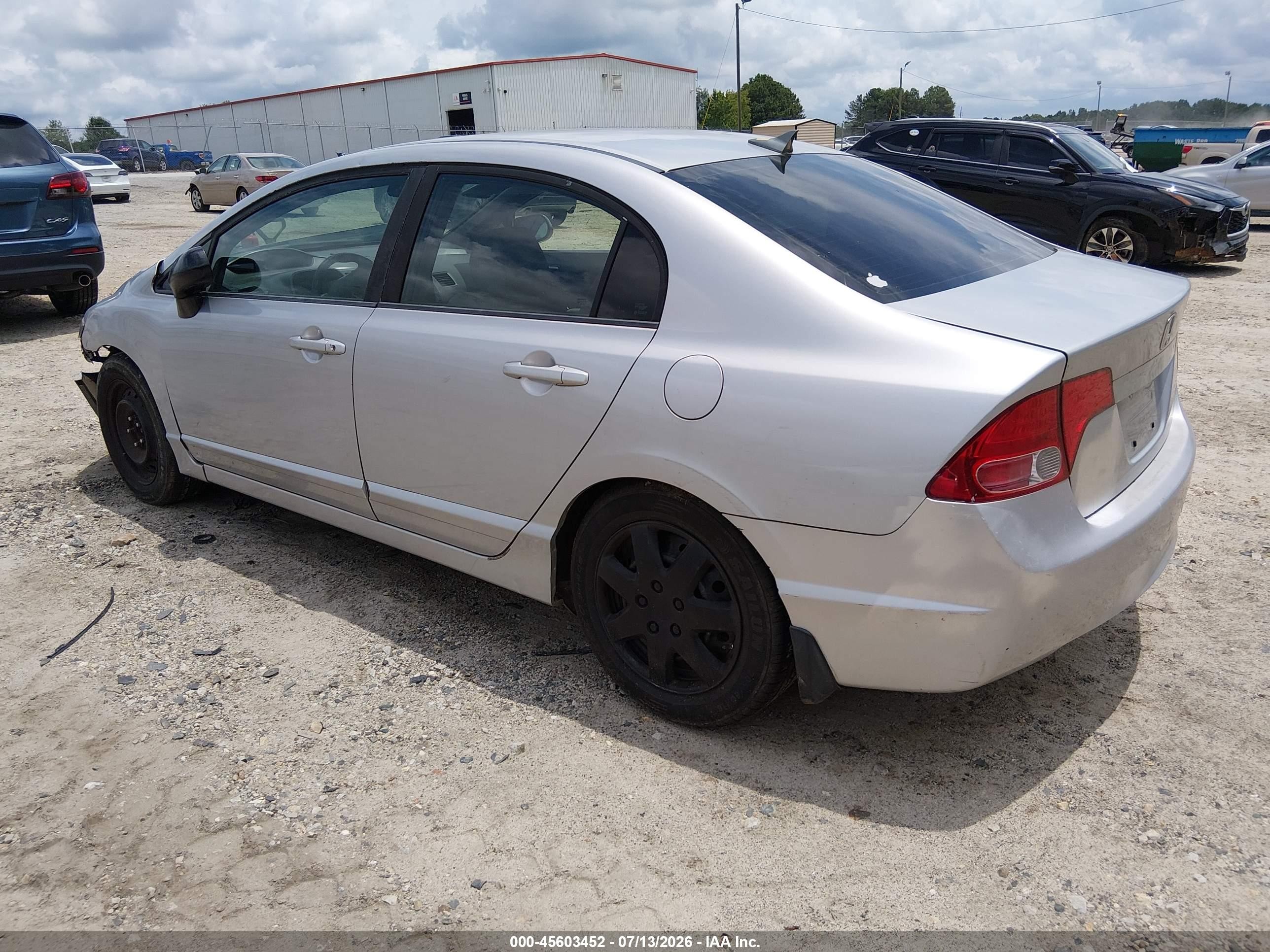 2008 Honda Civic Lx Silver vin: 1HGFA16558L044779