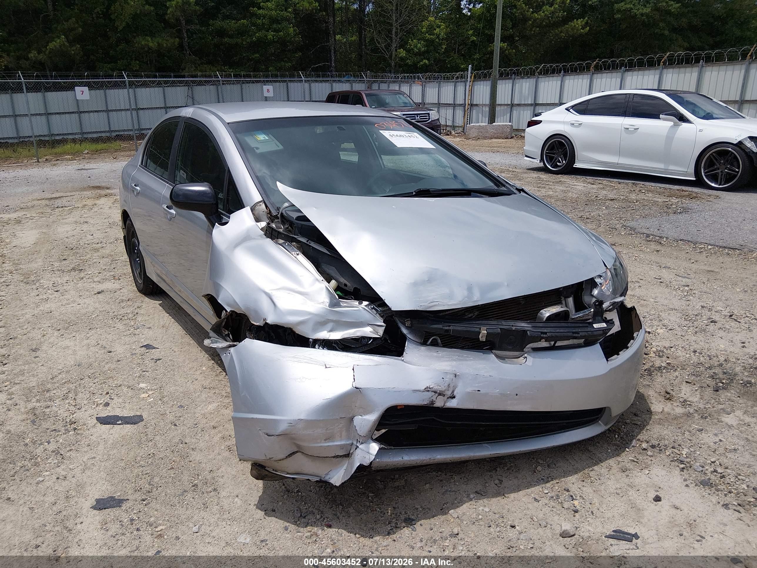 2008 Honda Civic Lx Silver vin: 1HGFA16558L044779