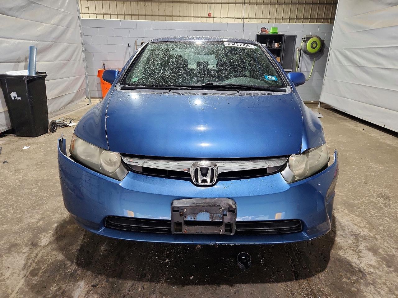2008 Honda Civic Lx Blue vin: 1HGFA16558L046354