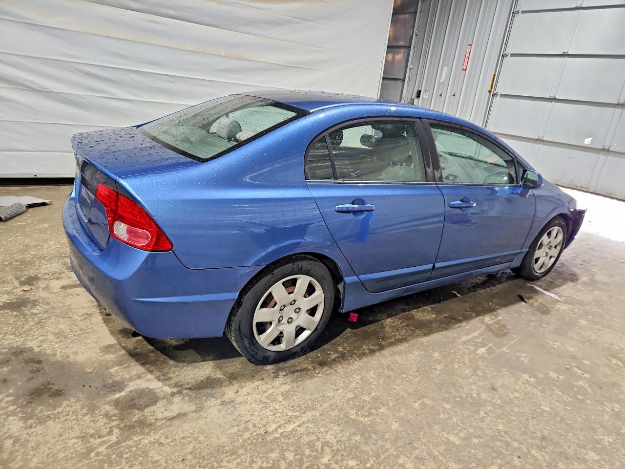 2008 Honda Civic Lx Blue vin: 1HGFA16558L046354