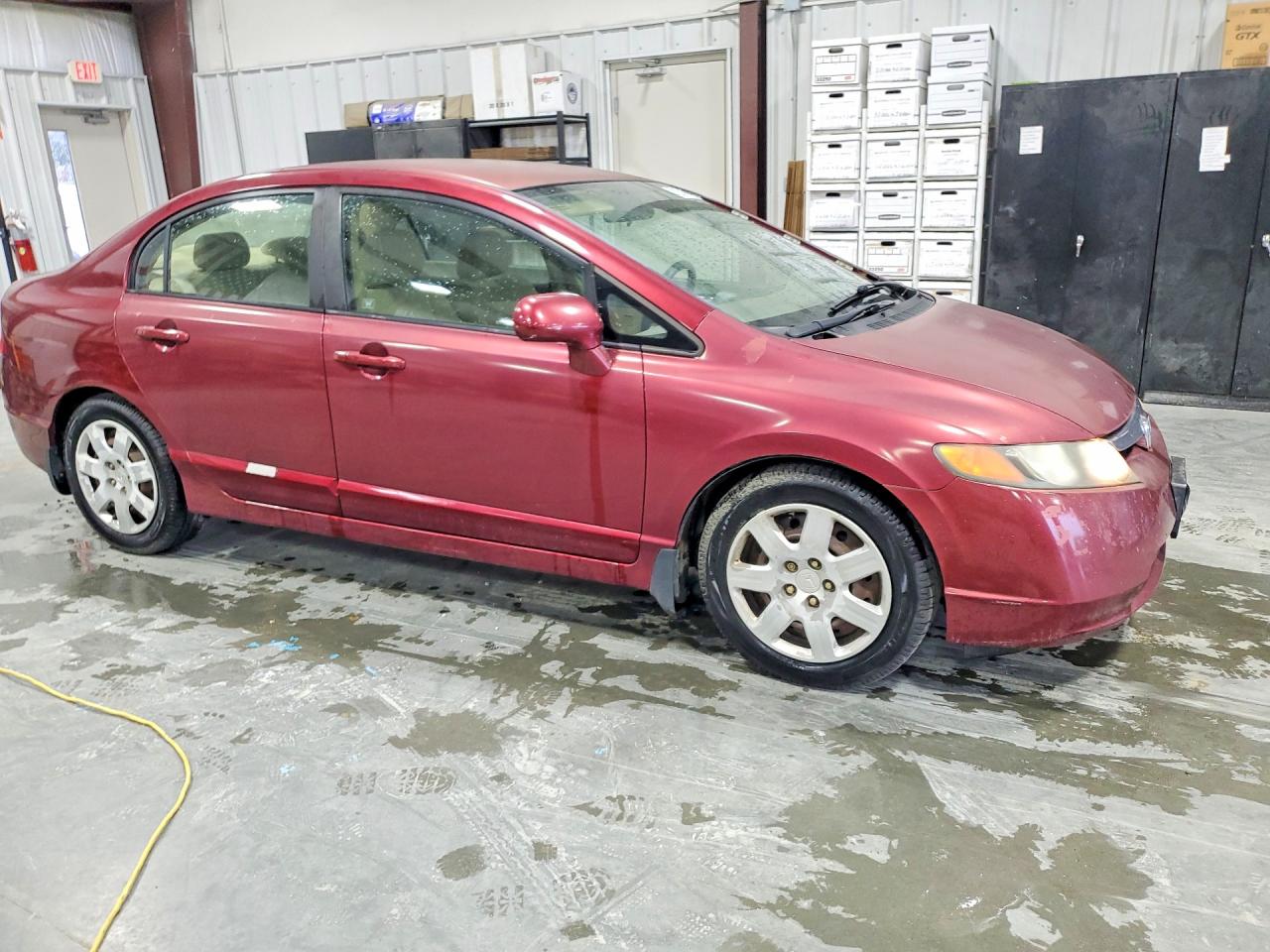 2008 Honda Civic Lx Темно-бордовый vin: 1HGFA16558L046998