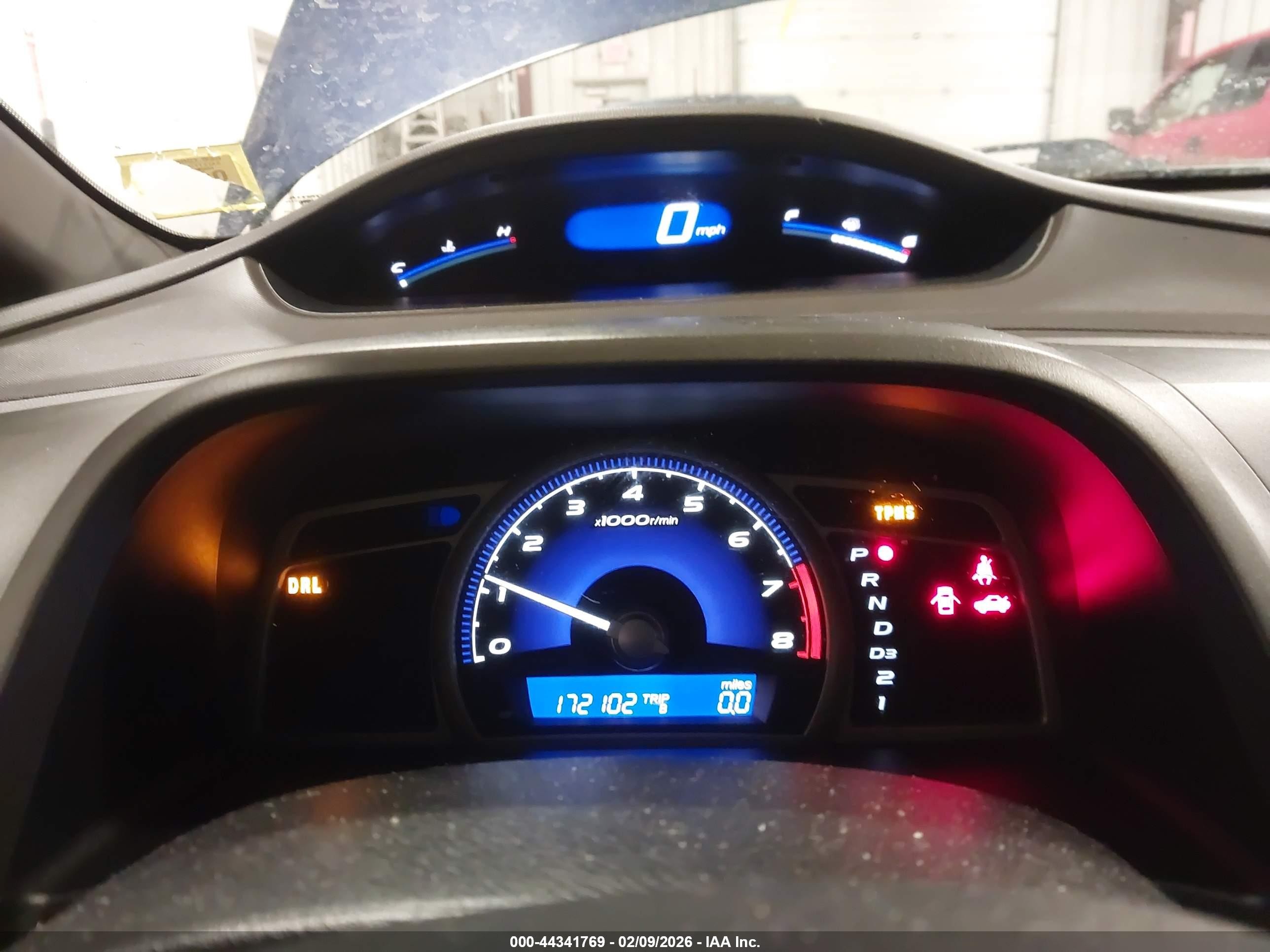 2008 Honda Civic Lx Blue vin: 1HGFA16558L048640
