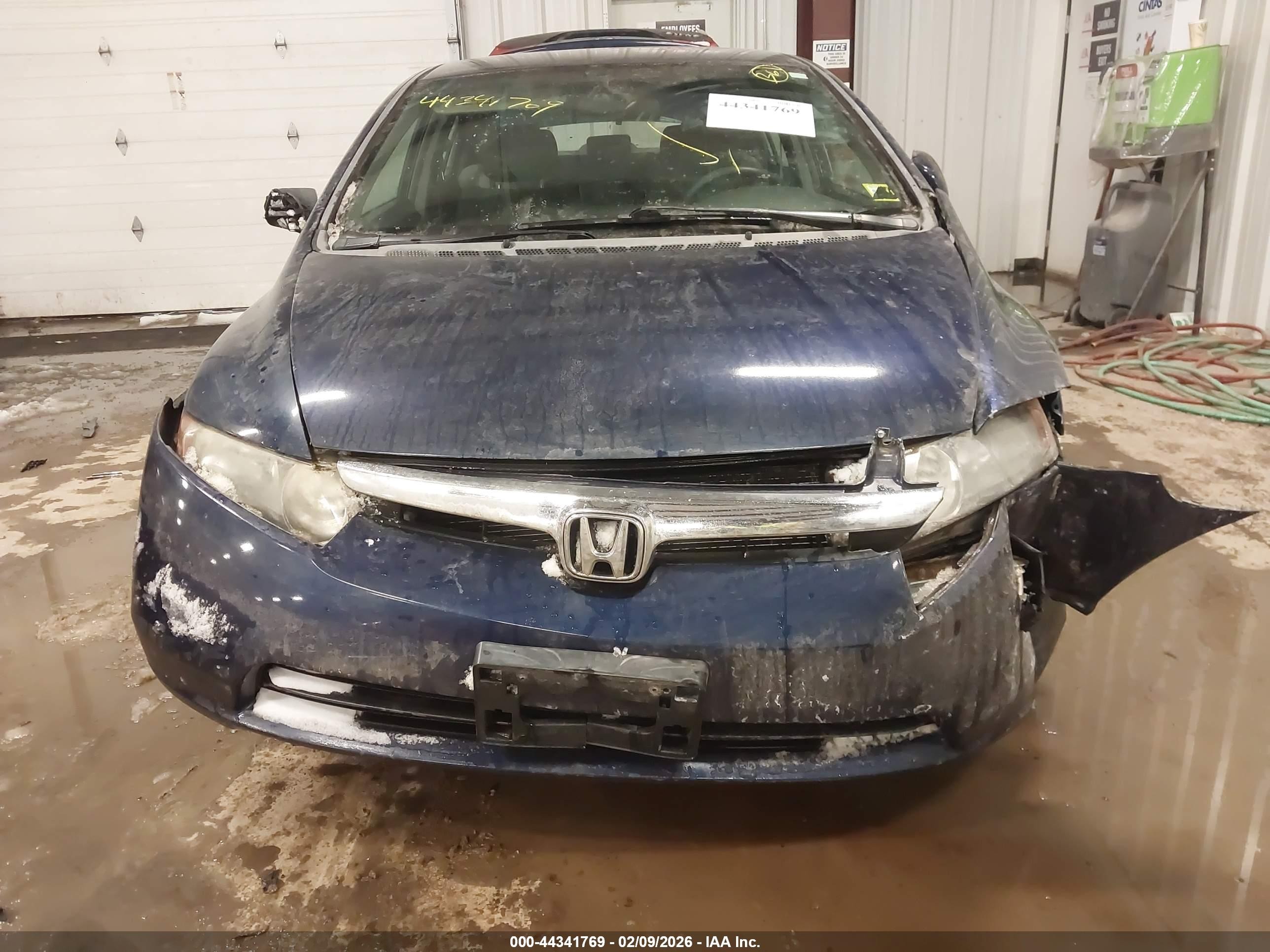 2008 Honda Civic Lx Blue vin: 1HGFA16558L048640