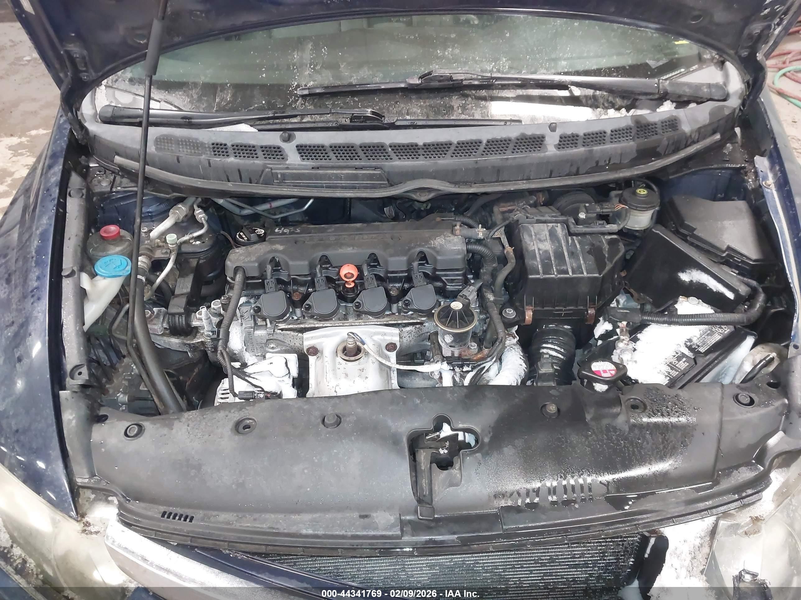 2008 Honda Civic Lx Blue vin: 1HGFA16558L048640