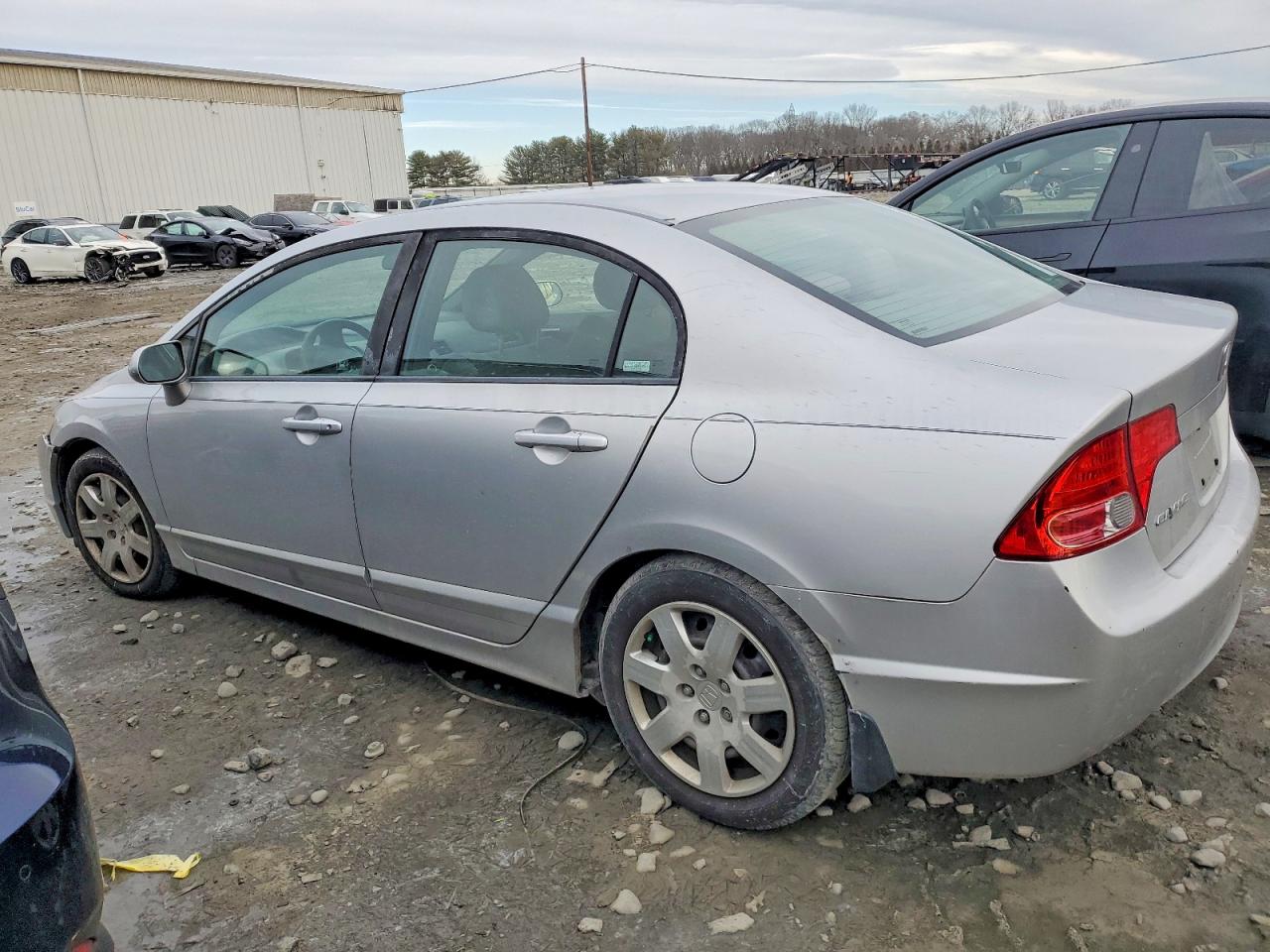 2008 Honda Civic Lx Silver vin: 1HGFA16558L064367