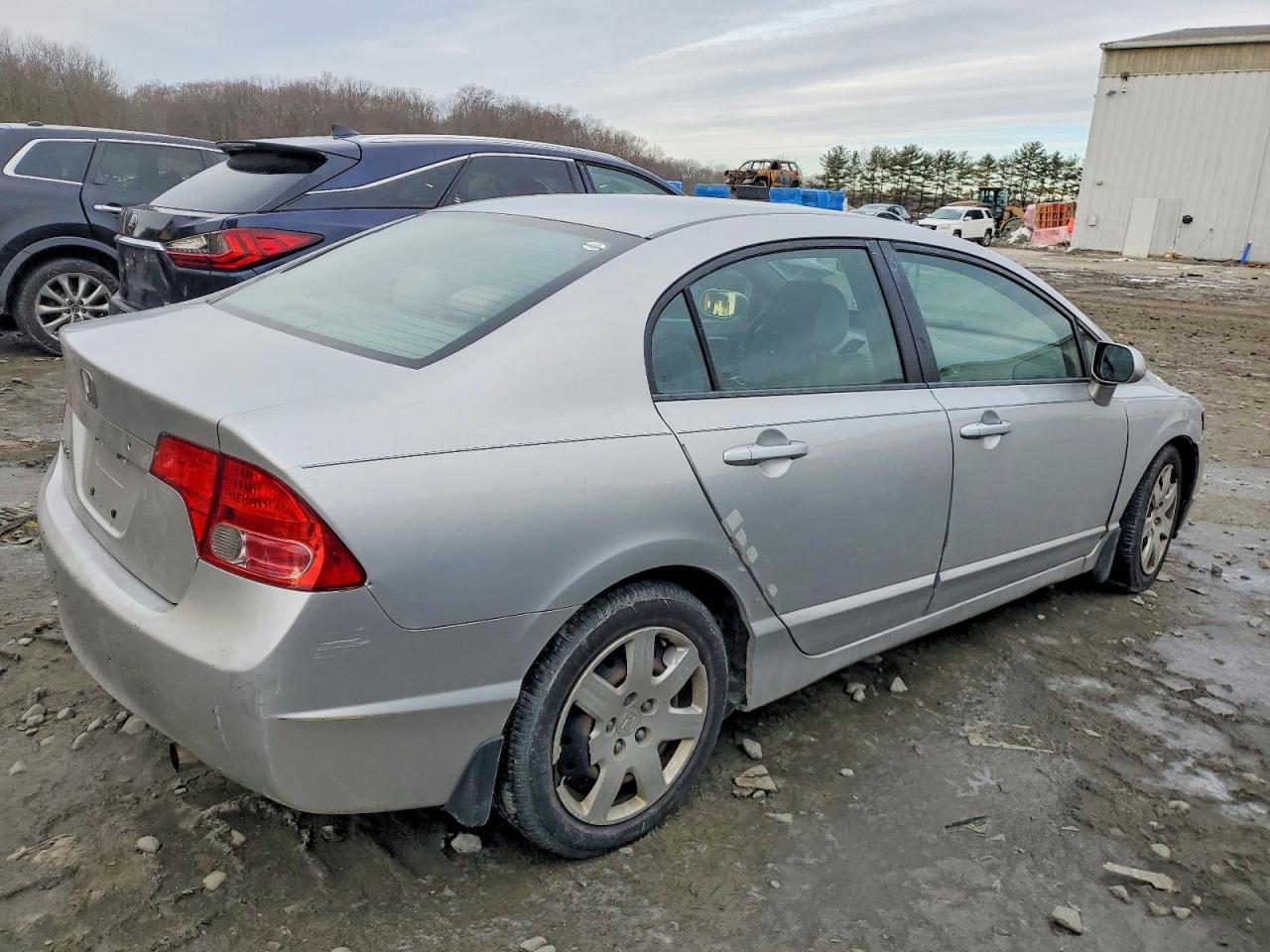 2008 Honda Civic Lx Silver vin: 1HGFA16558L064367