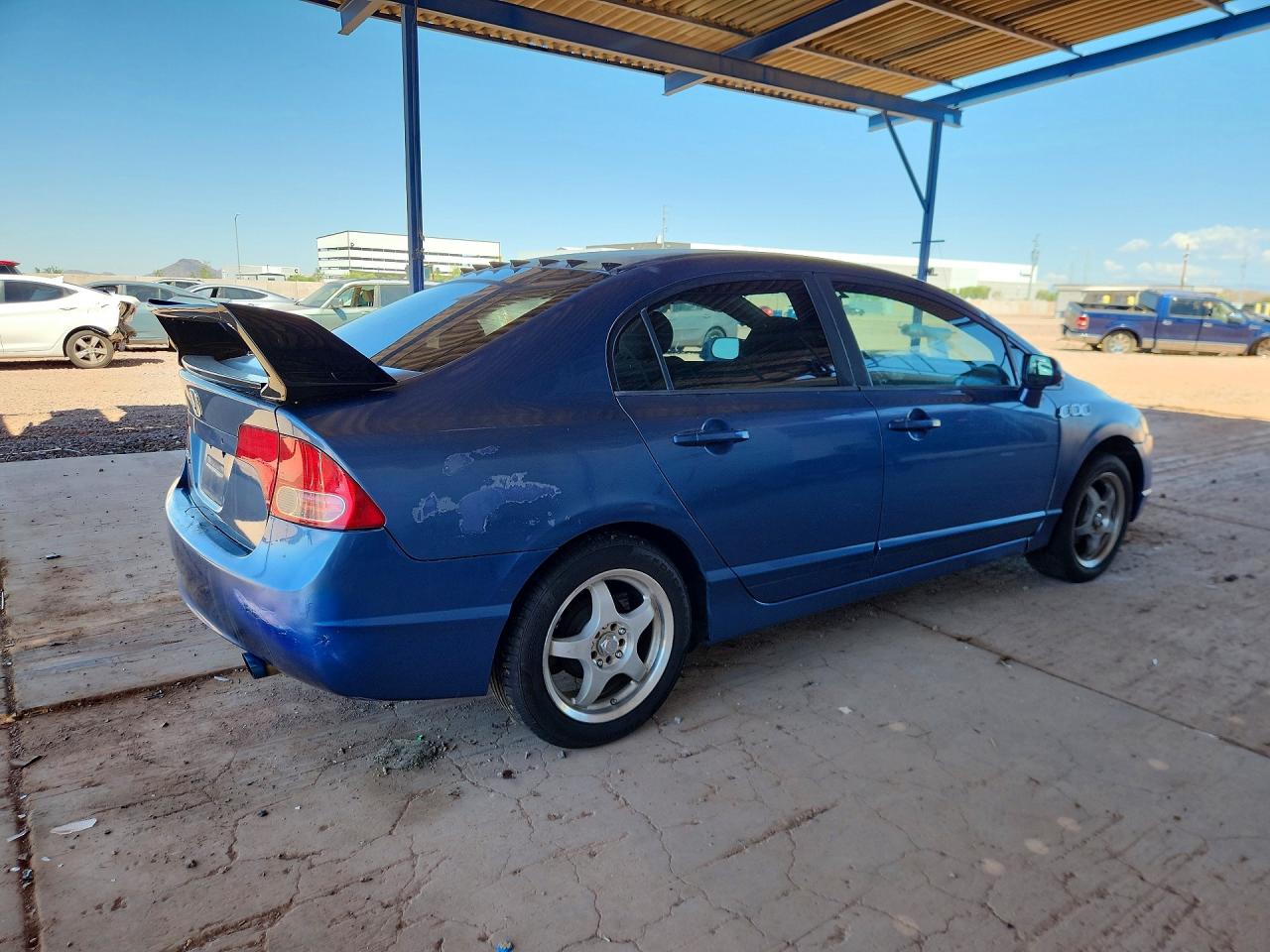 2008 Honda Civic Lx Blue vin: 1HGFA16558L077281