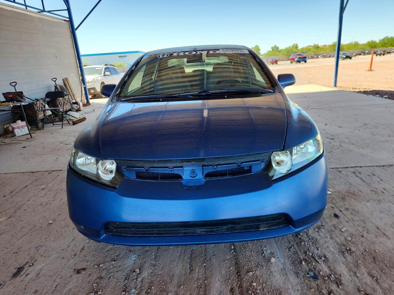 2008 Honda Civic Lx Blue vin: 1HGFA16558L077281