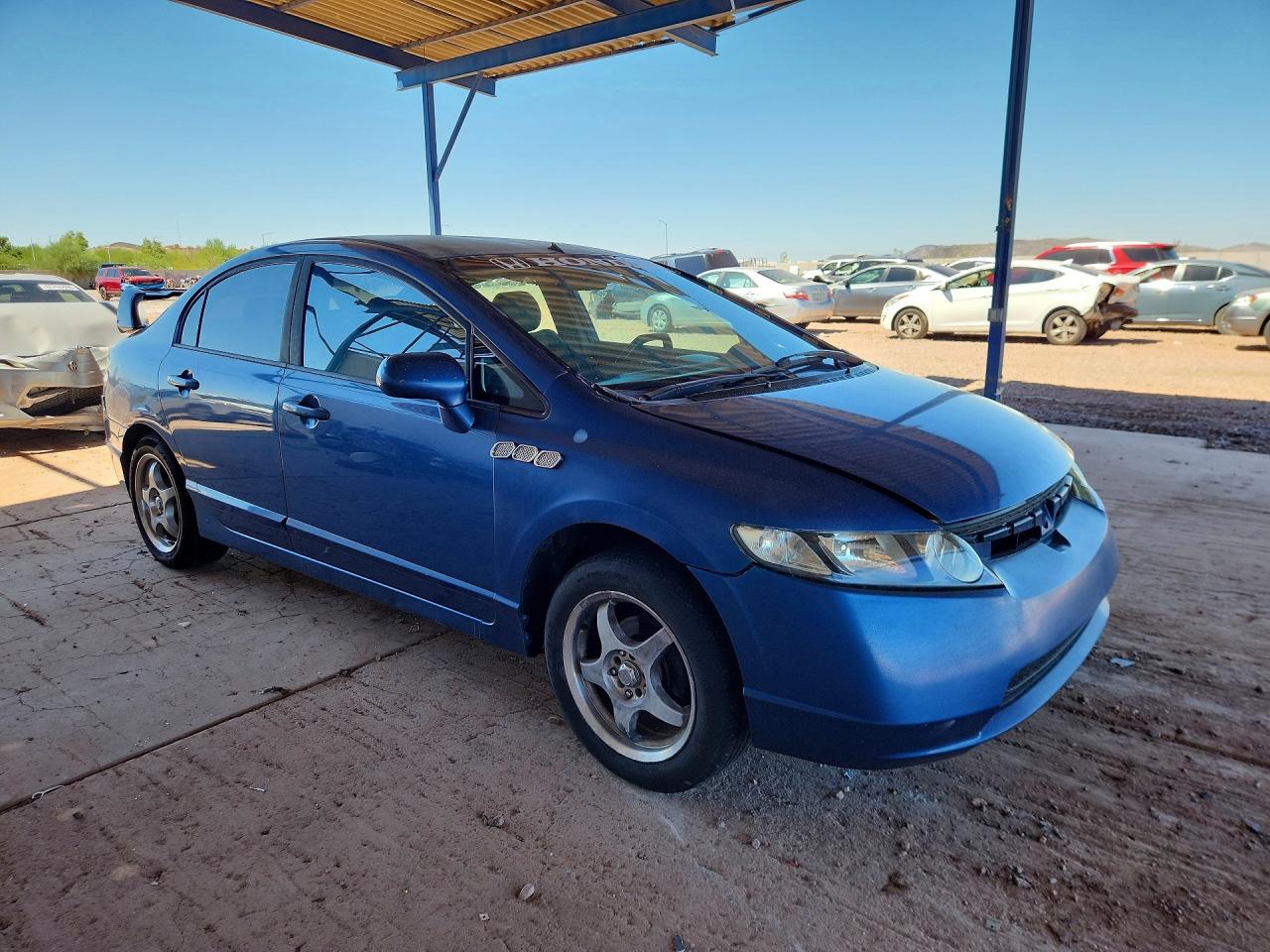 2008 Honda Civic Lx Blue vin: 1HGFA16558L077281