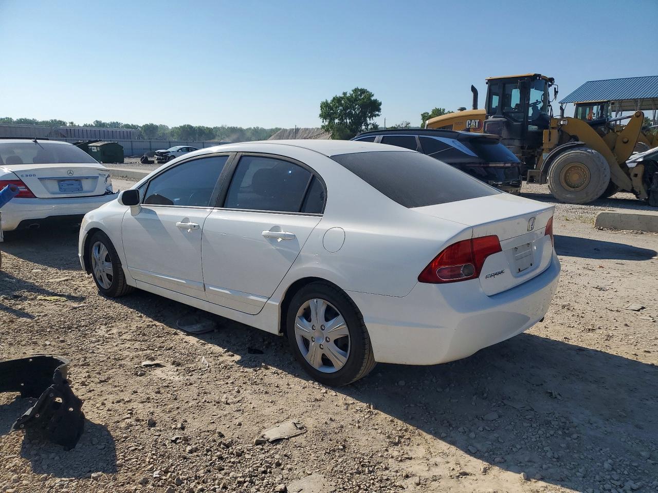 2008 Honda Civic Lx White vin: 1HGFA16558L105905