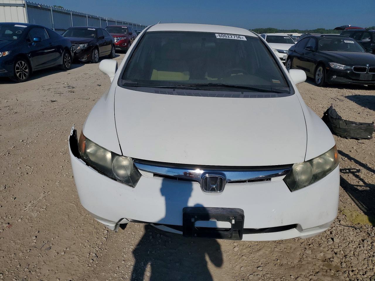 2008 Honda Civic Lx White vin: 1HGFA16558L105905