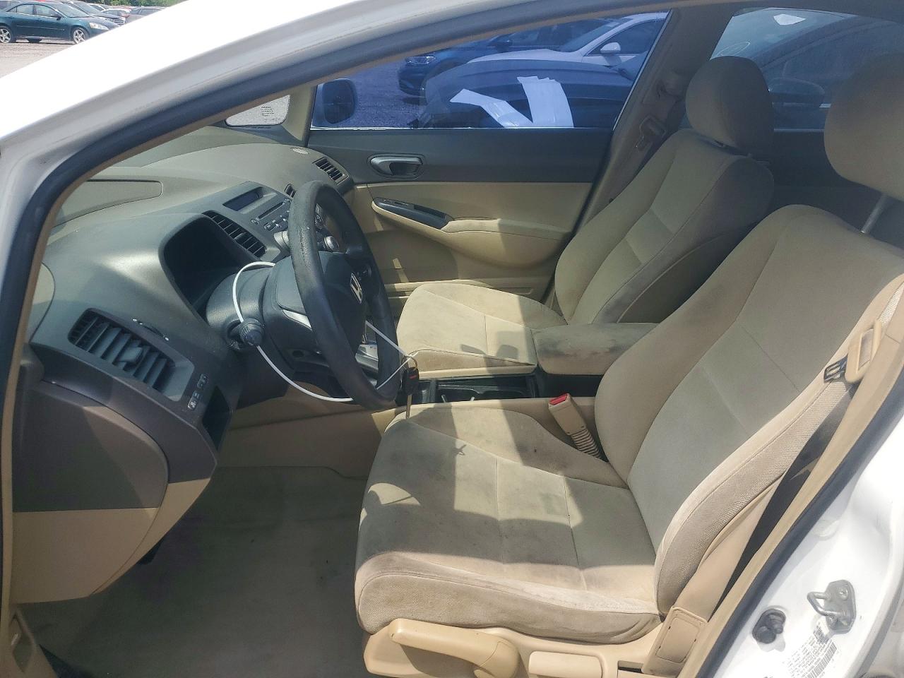 2008 Honda Civic Lx White vin: 1HGFA16558L105905