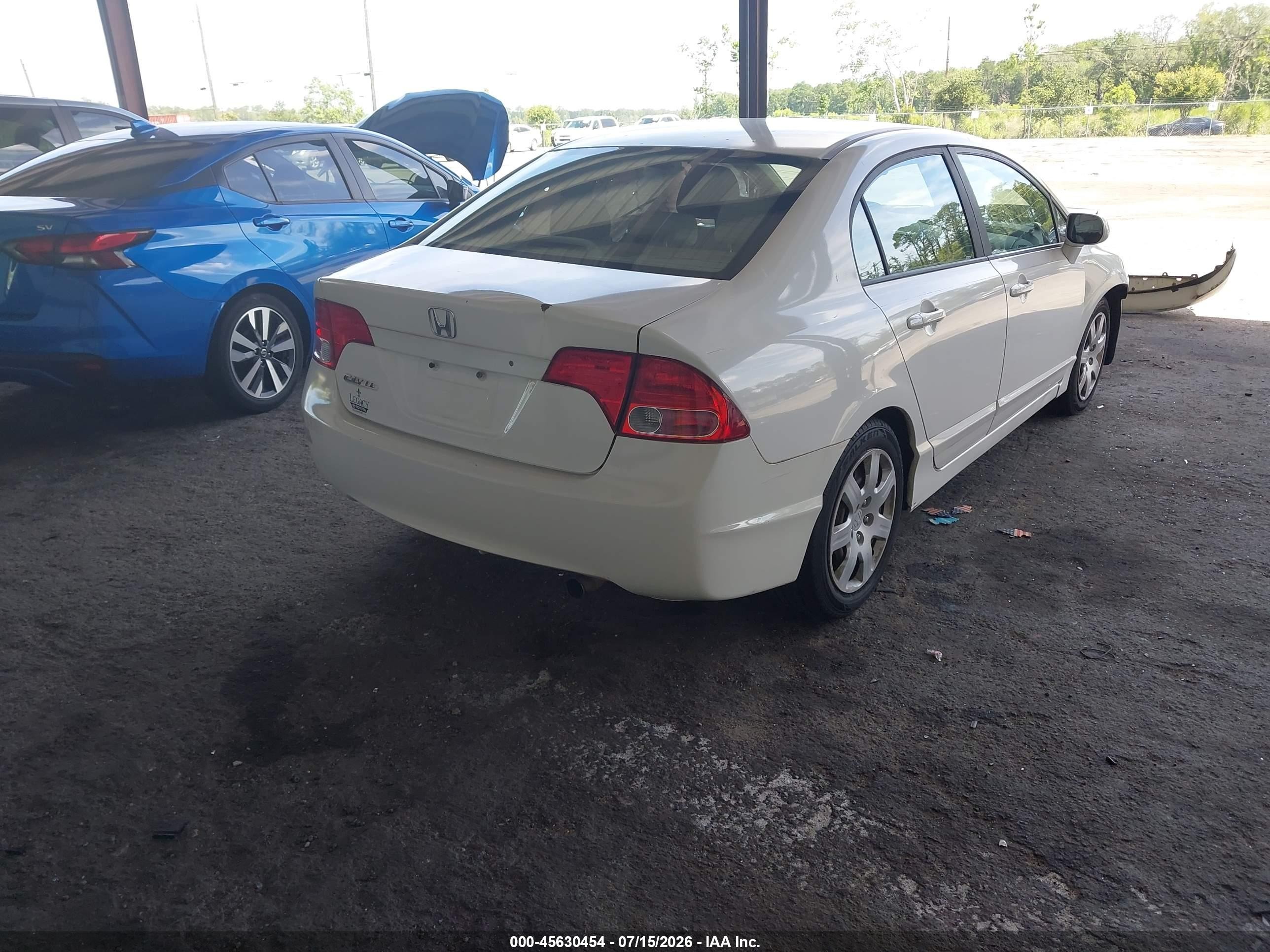 2008 Honda Civic Lx White vin: 1HGFA16558L112997
