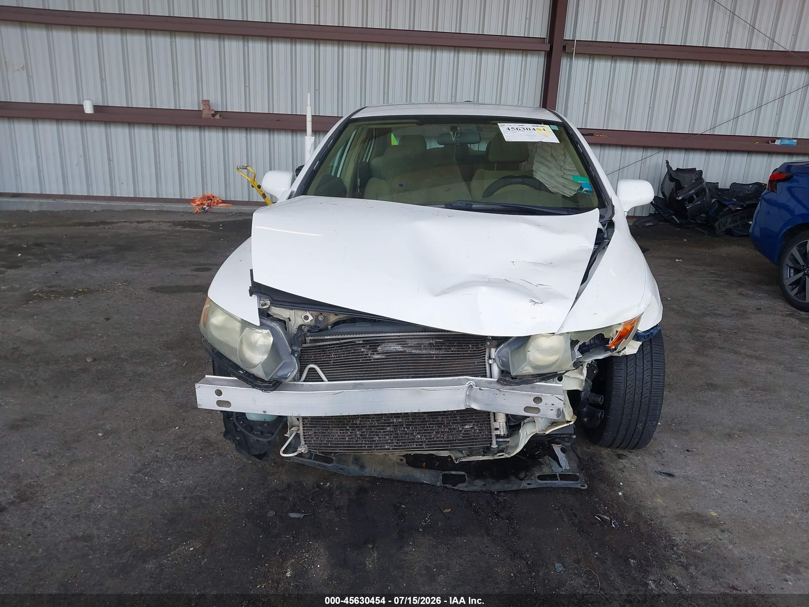 2008 Honda Civic Lx White vin: 1HGFA16558L112997