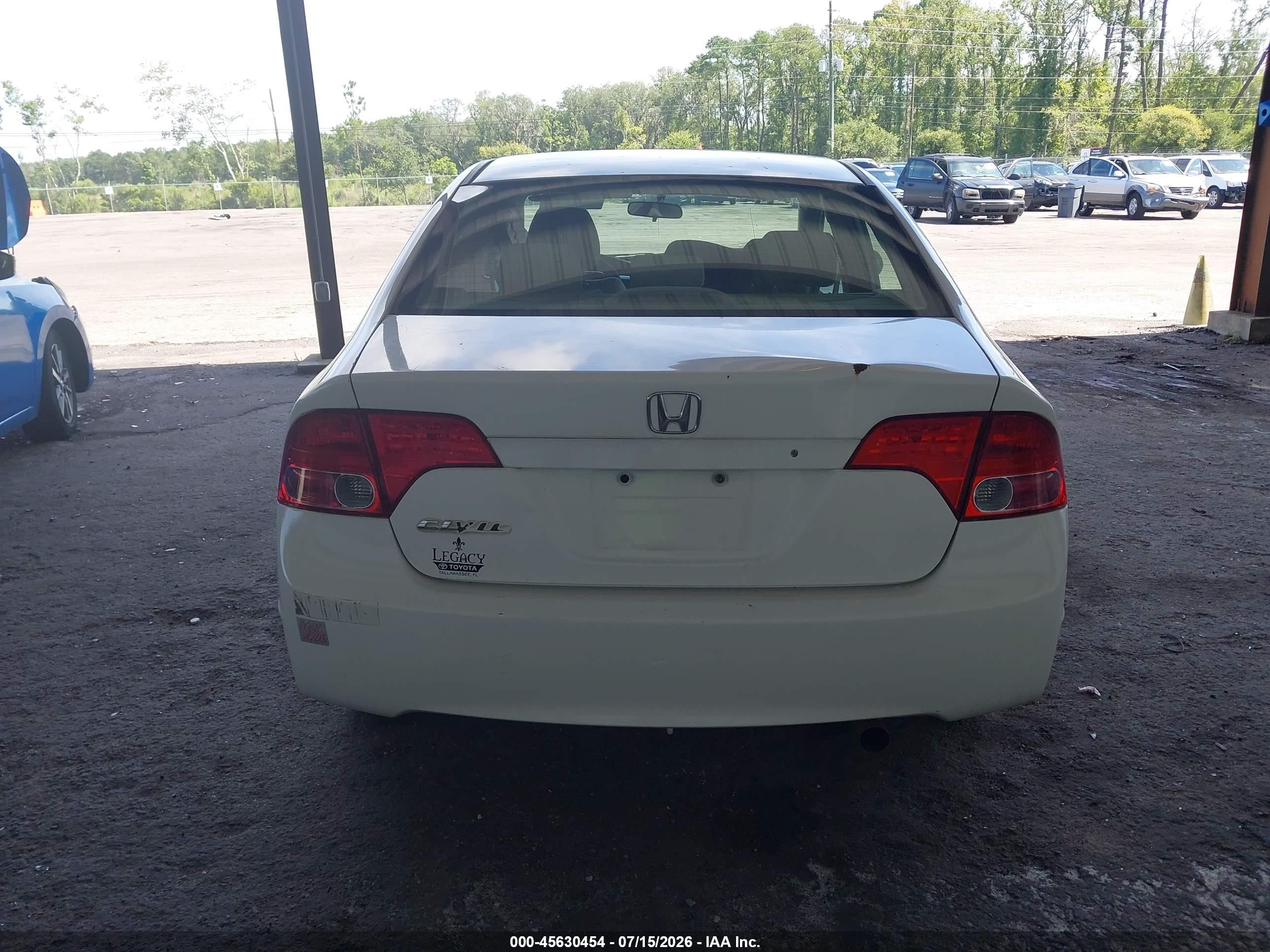2008 Honda Civic Lx White vin: 1HGFA16558L112997