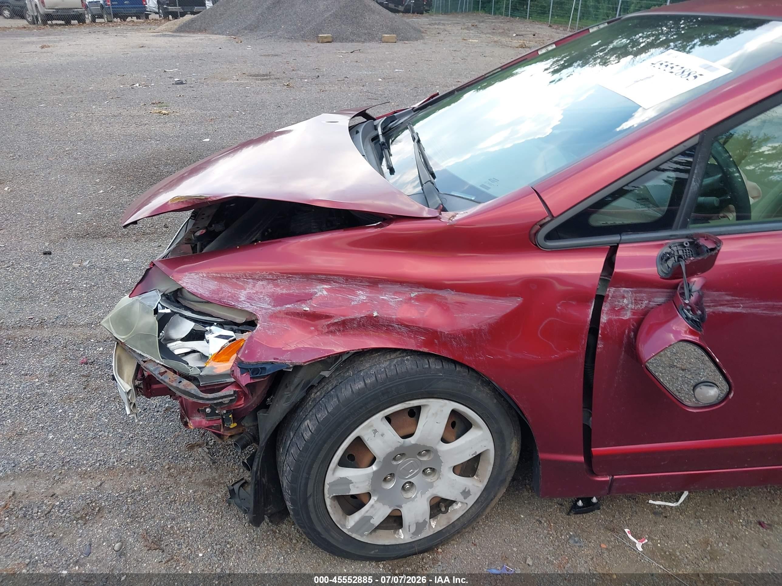 2008 Honda Civic Lx Красный vin: 1HGFA16558L118850