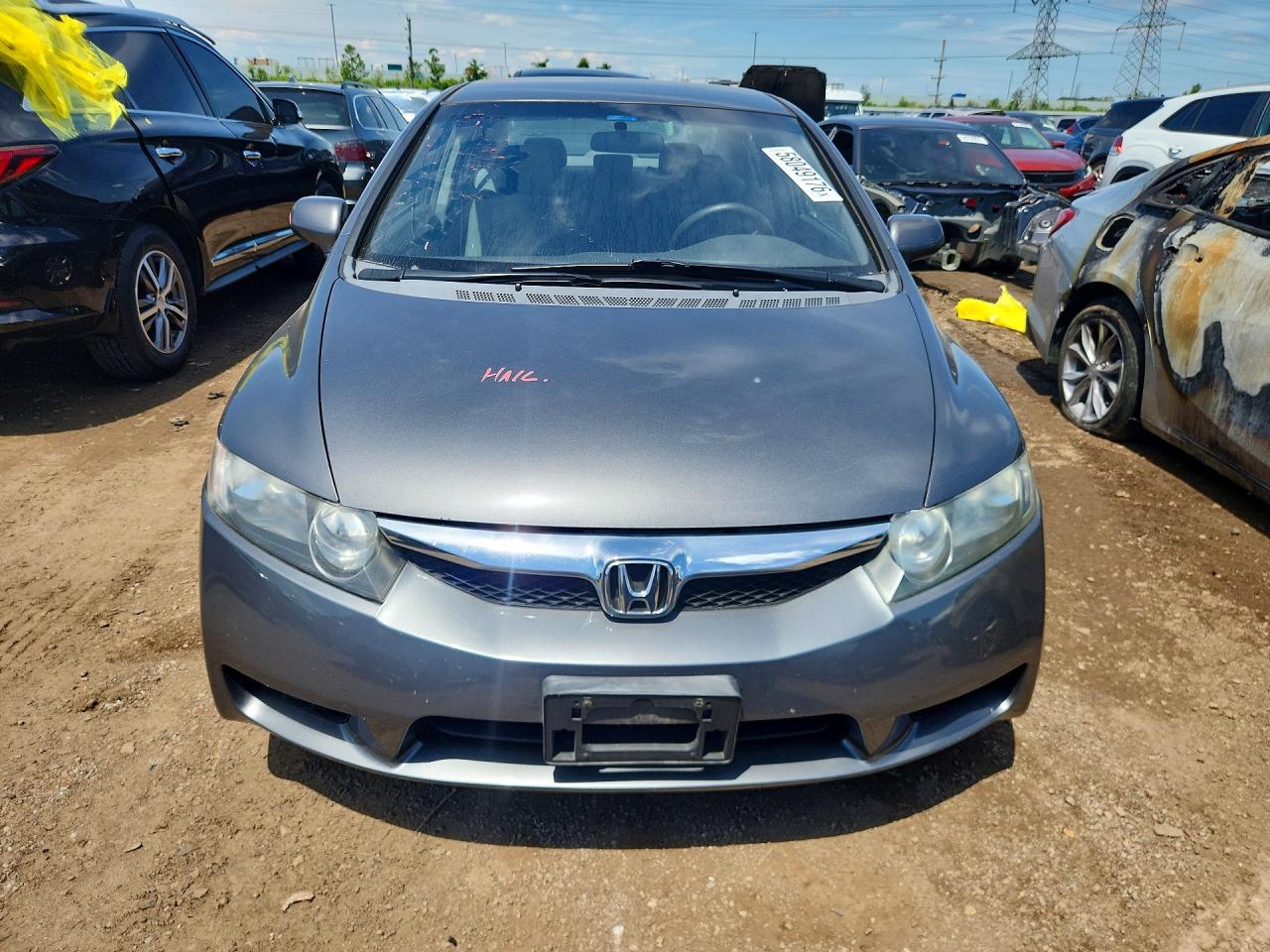 2009 Honda Civic Lx Silver vin: 1HGFA16559L017633