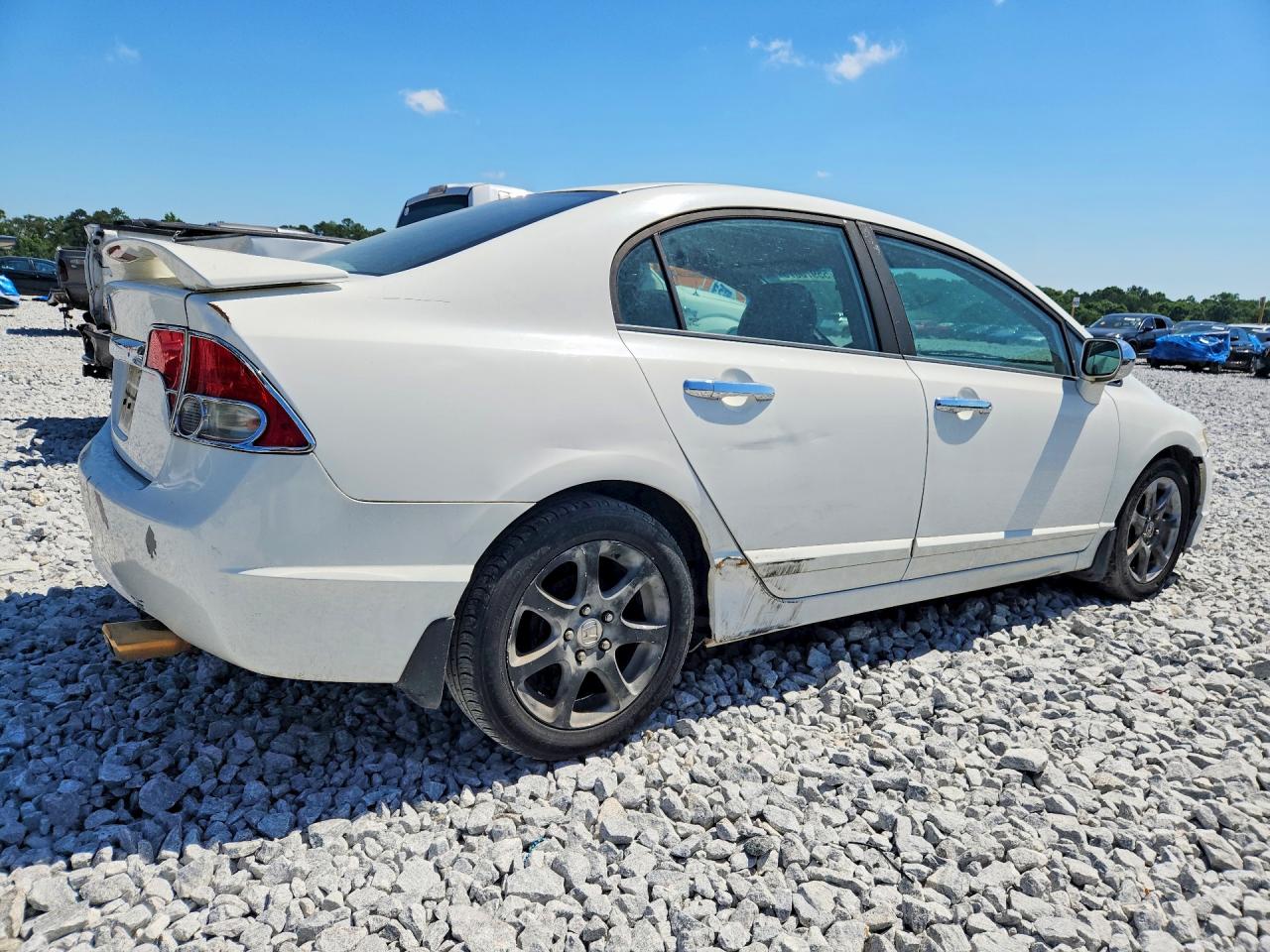 2009 Honda Civic Lx White vin: 1HGFA16559L018765