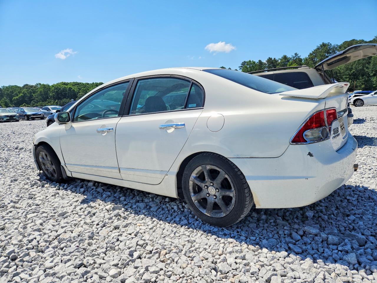 2009 Honda Civic Lx White vin: 1HGFA16559L018765