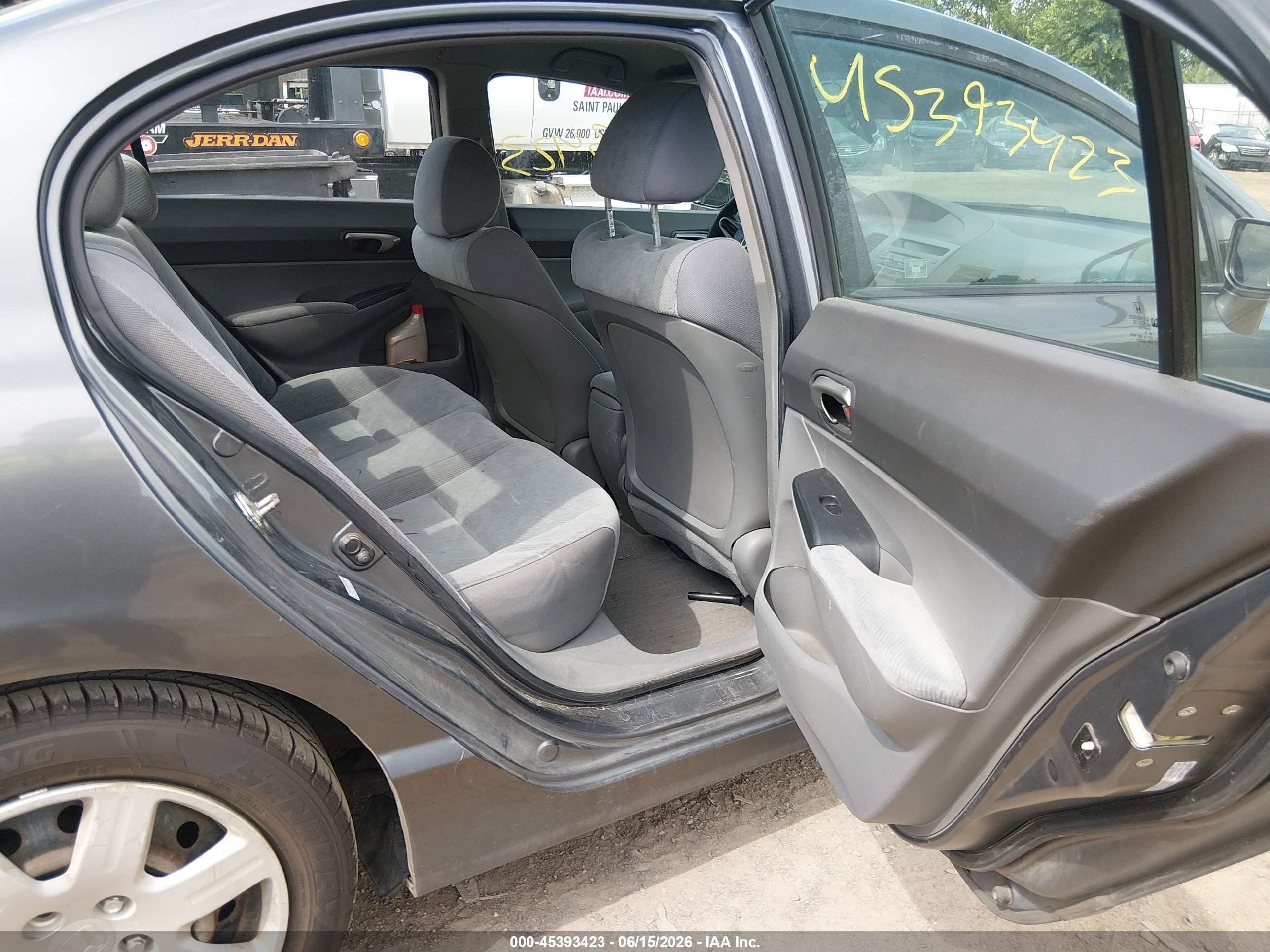 2009 Honda Civic Lx Gray vin: 1HGFA16559L019320