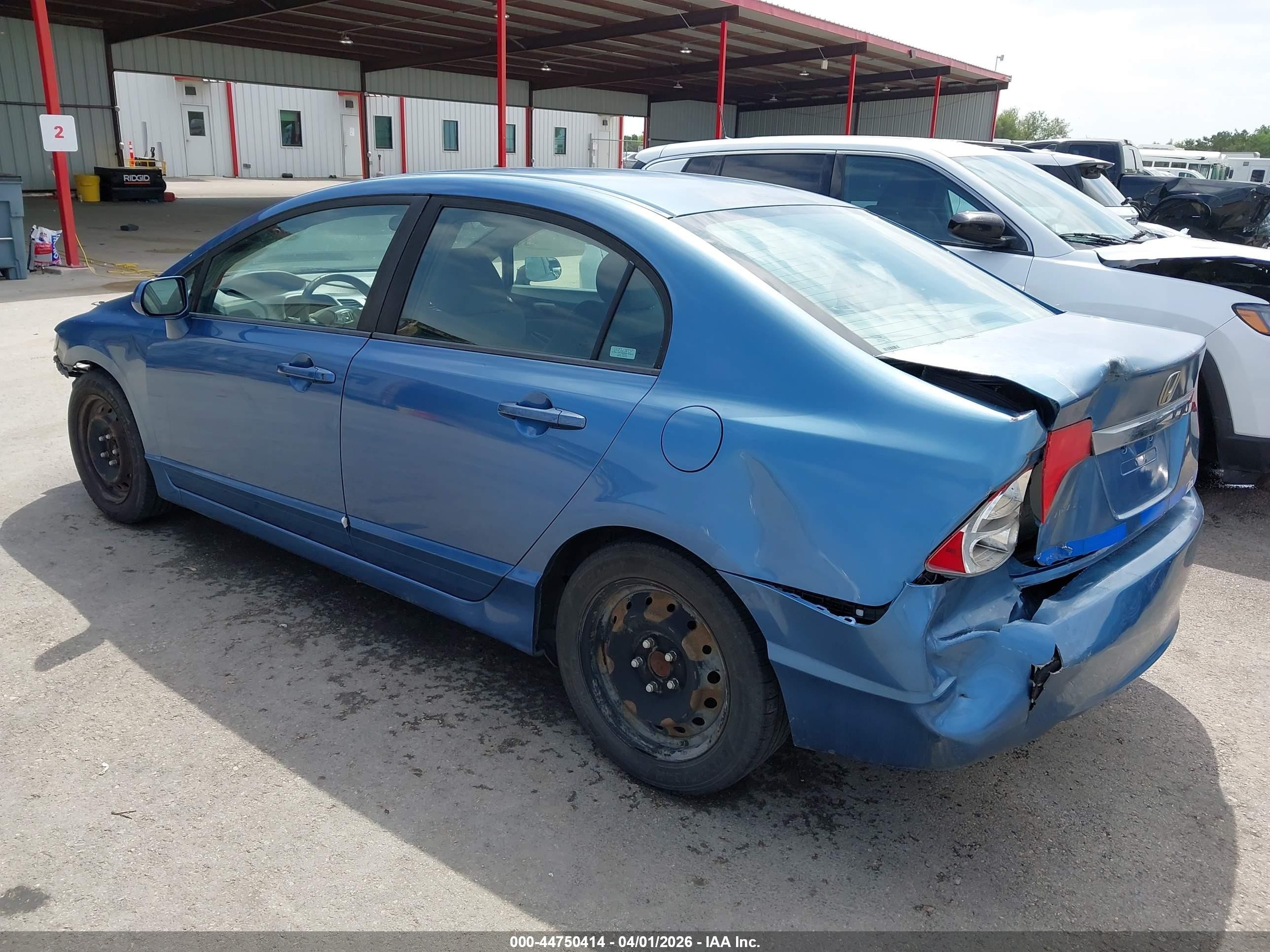2009 Honda Civic Lx Light Blue vin: 1HGFA16559L019947