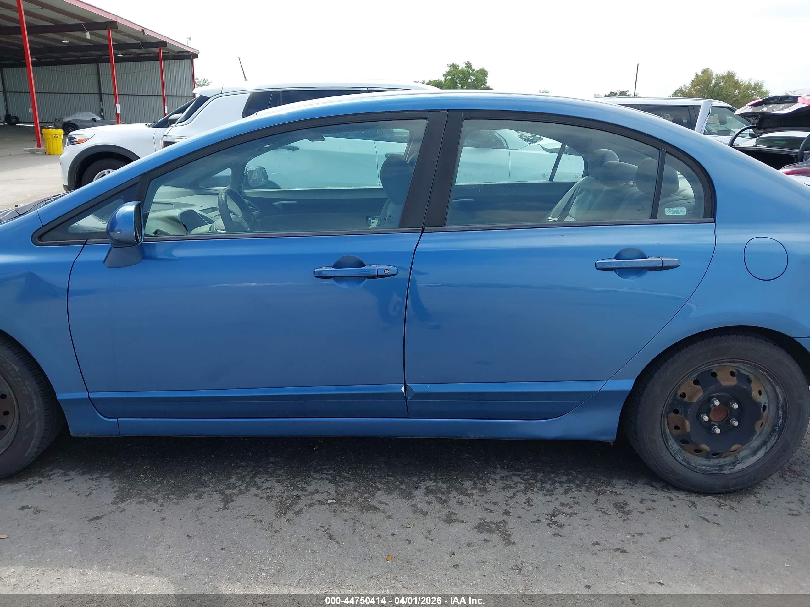 2009 Honda Civic Lx Light Blue vin: 1HGFA16559L019947