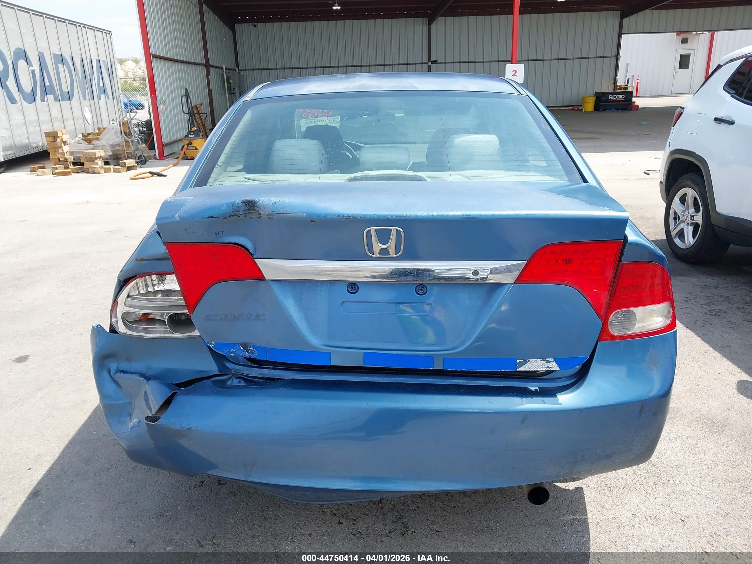 2009 Honda Civic Lx Light Blue vin: 1HGFA16559L019947