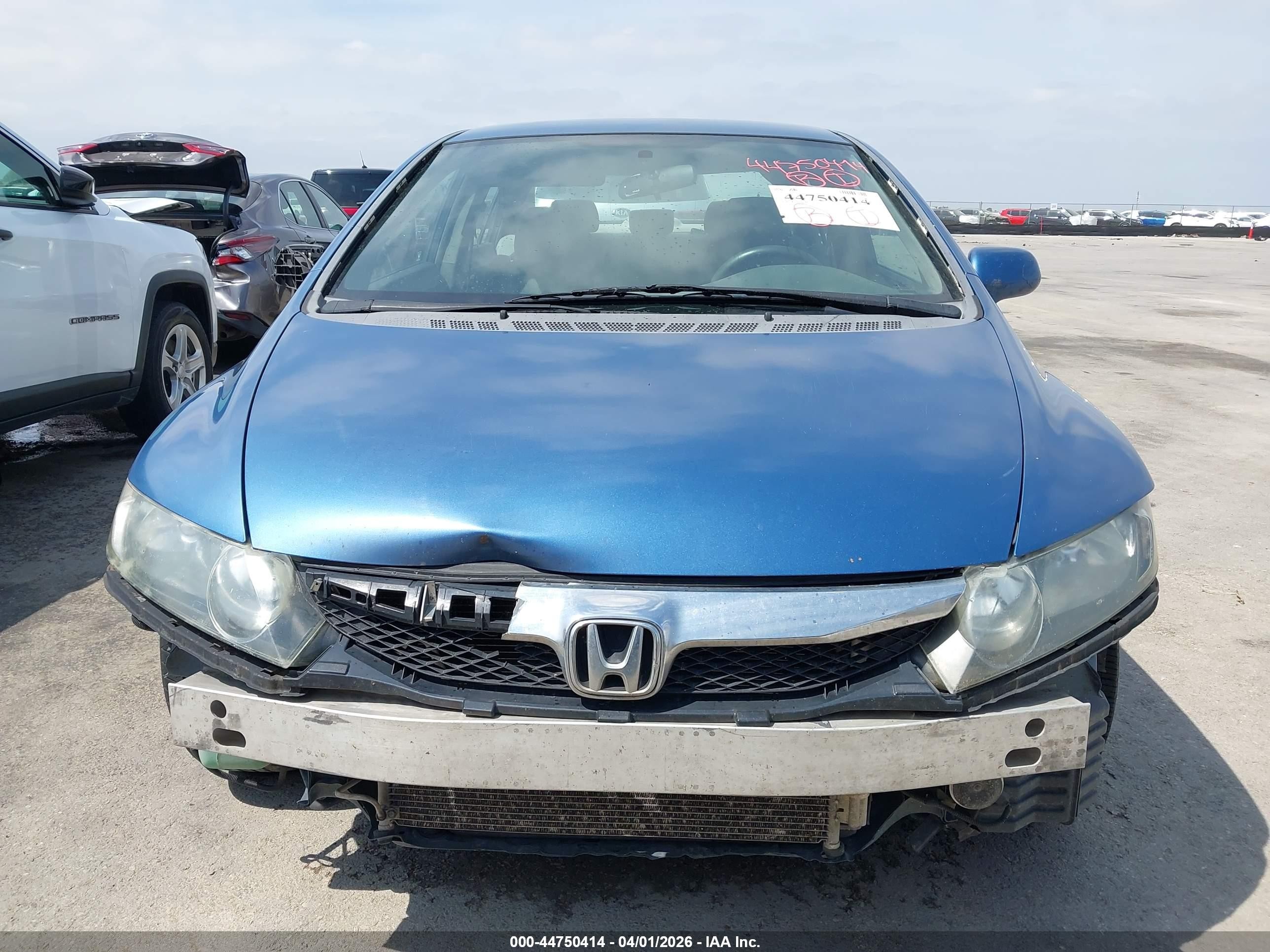 2009 Honda Civic Lx Light Blue vin: 1HGFA16559L019947