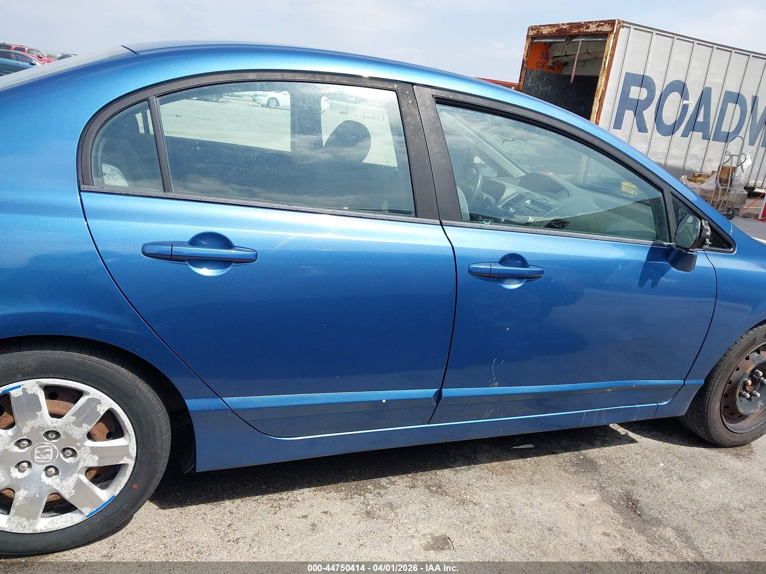 2009 Honda Civic Lx Light Blue vin: 1HGFA16559L019947