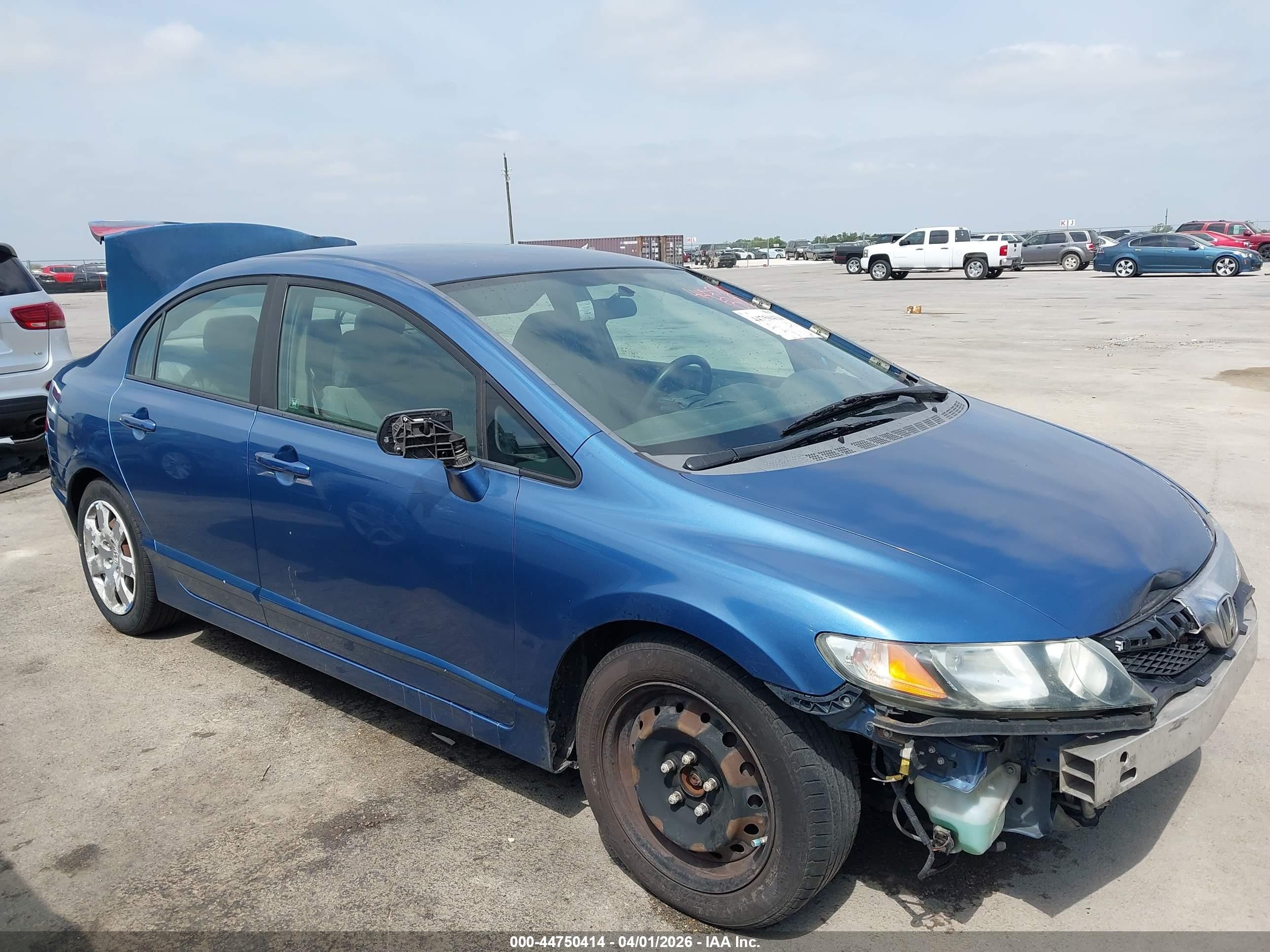 2009 Honda Civic Lx Light Blue vin: 1HGFA16559L019947