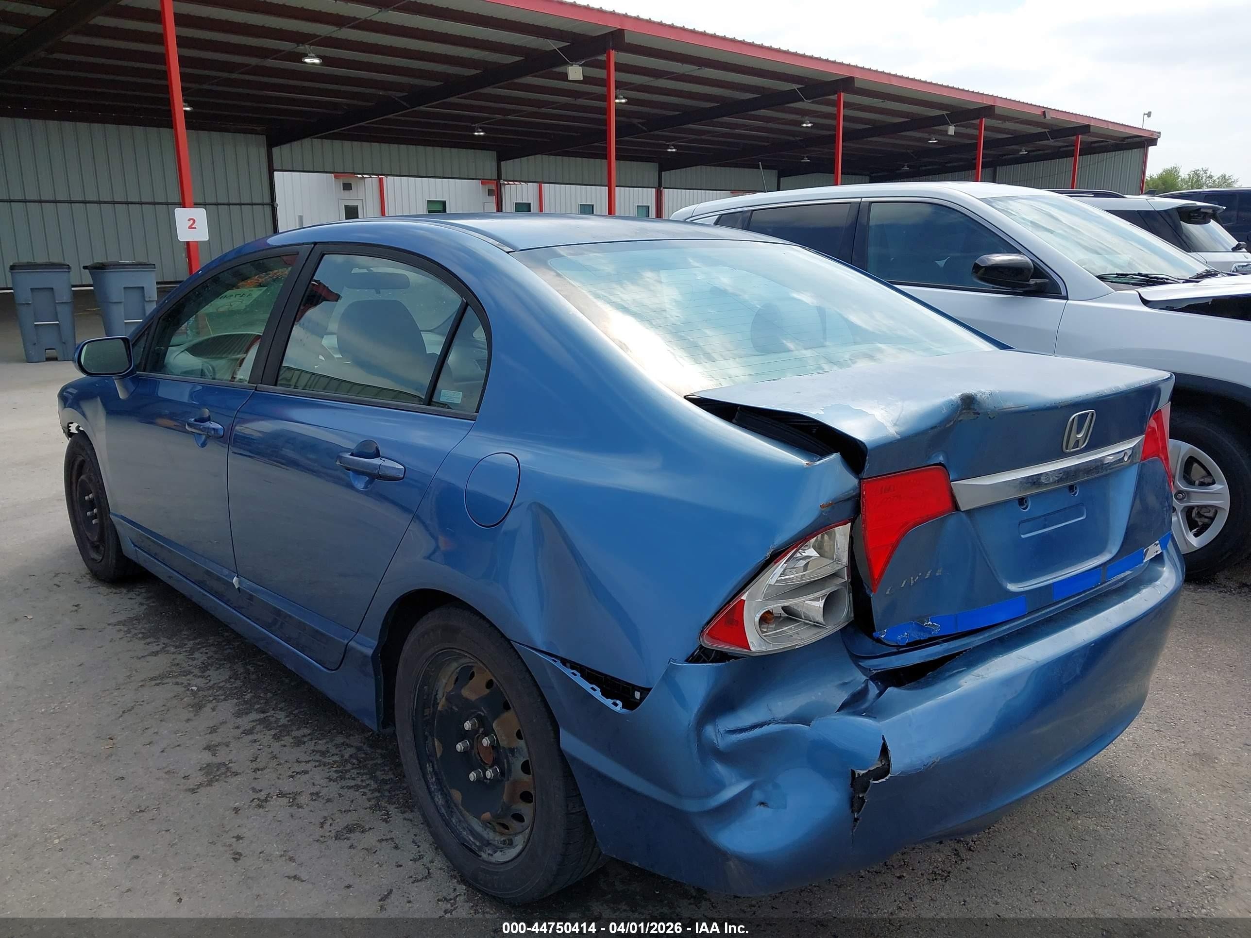 2009 Honda Civic Lx Light Blue vin: 1HGFA16559L019947