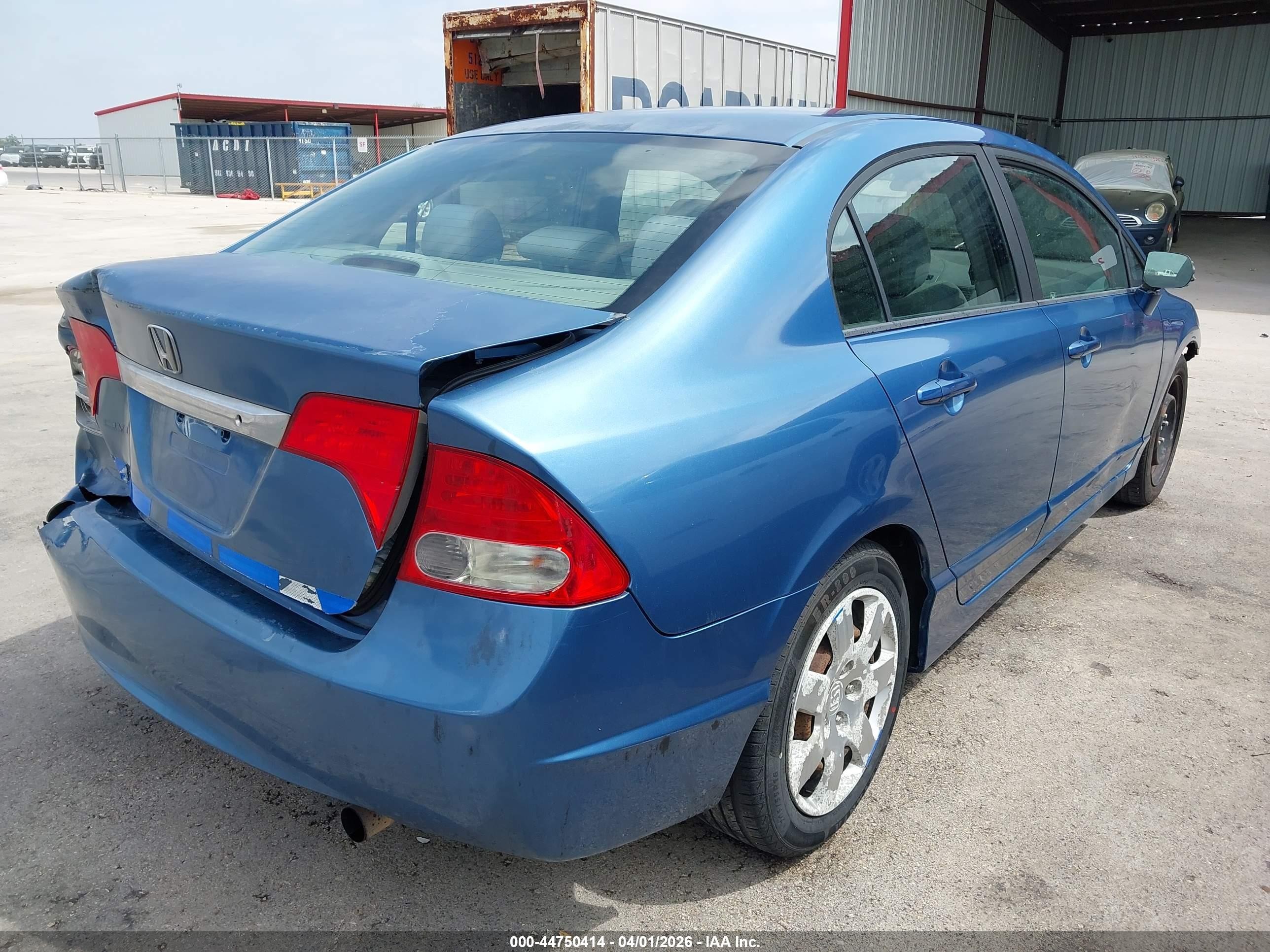 2009 Honda Civic Lx Light Blue vin: 1HGFA16559L019947