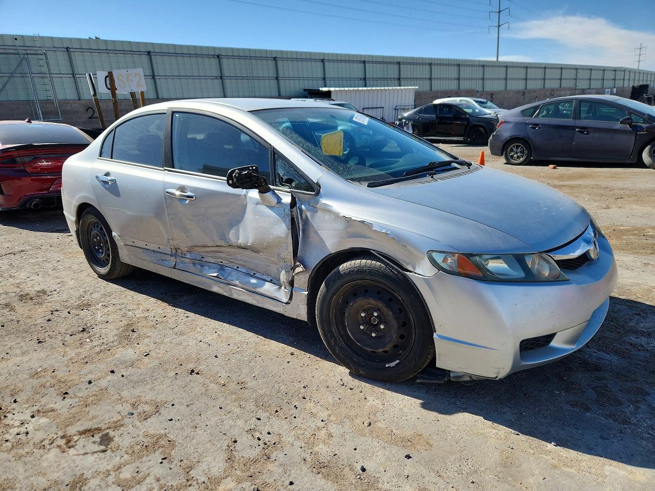2009 Honda Civic Lx Silver vin: 1HGFA16559L025473