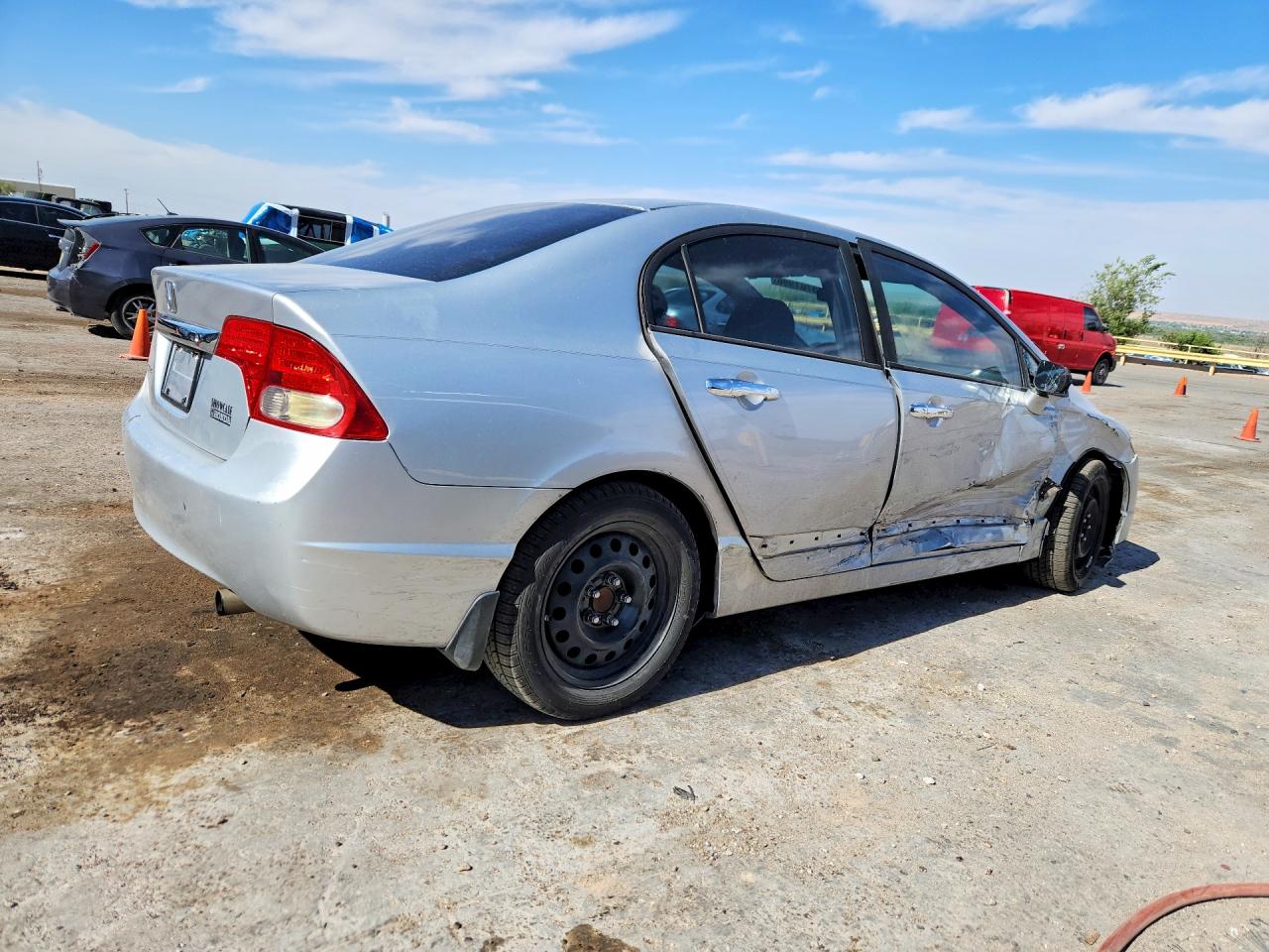 2009 Honda Civic Lx Silver vin: 1HGFA16559L025473