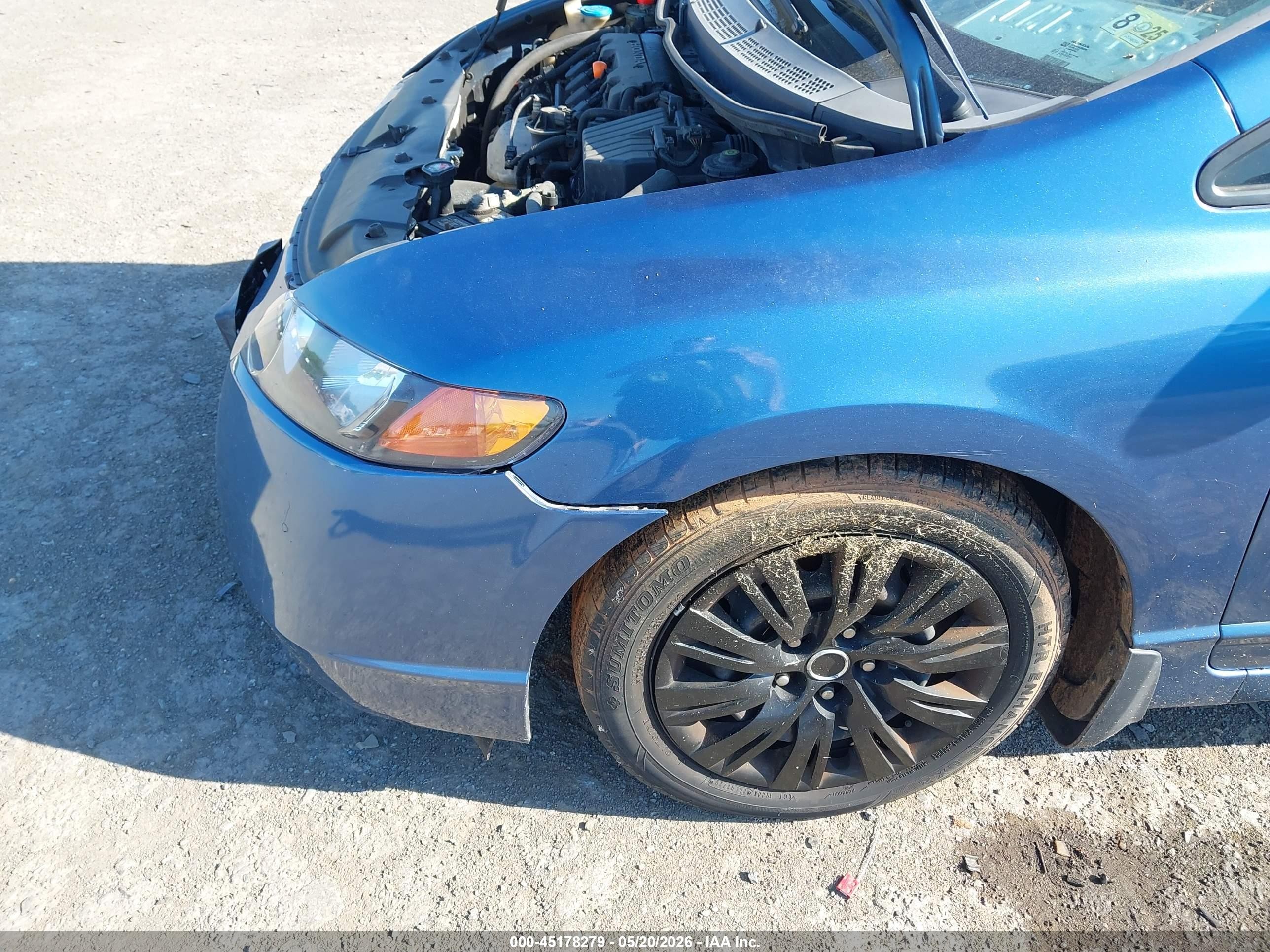 2006 Honda Civic Lx Blue vin: 1HGFA16566L025221
