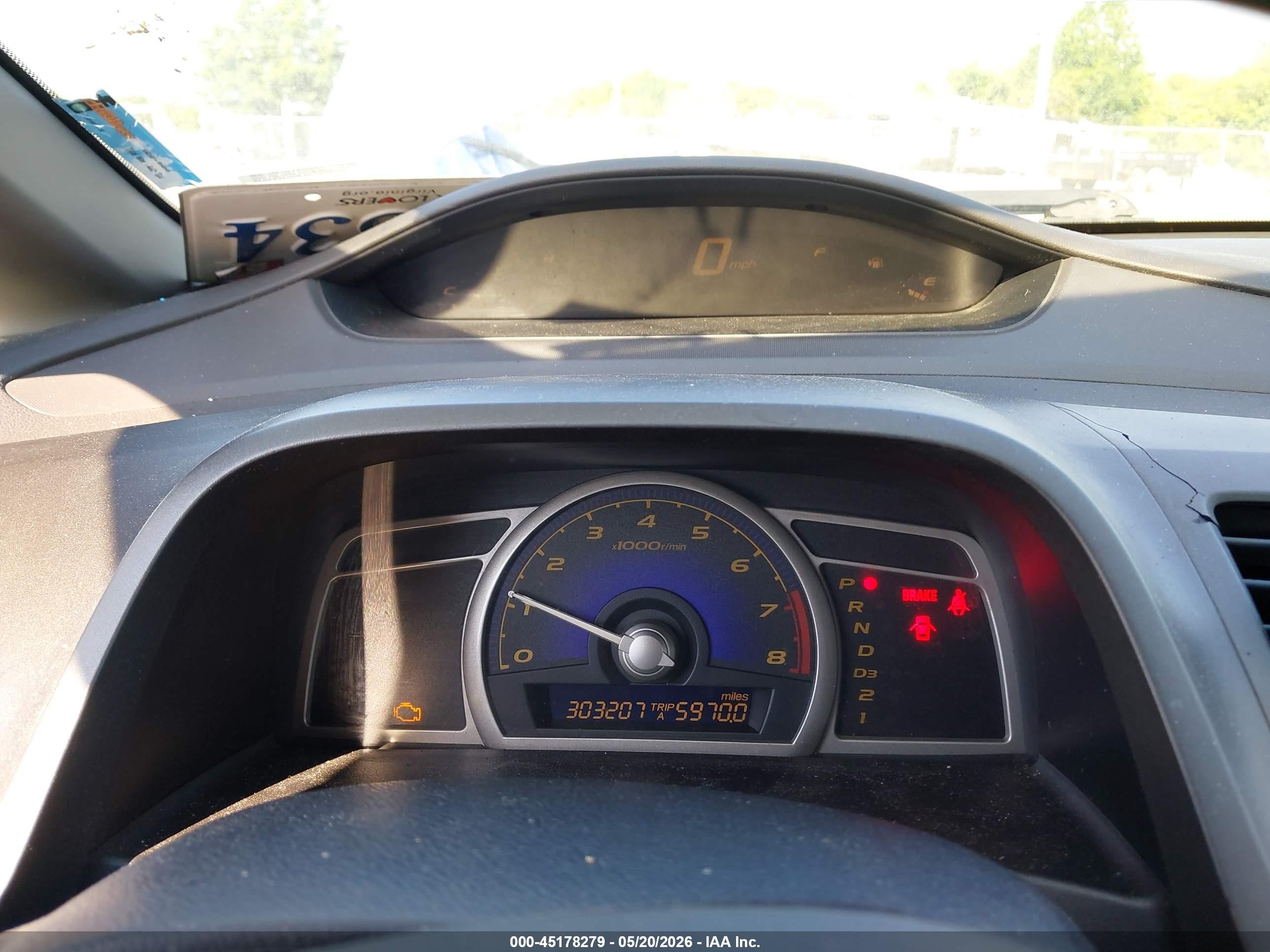 2006 Honda Civic Lx Blue vin: 1HGFA16566L025221