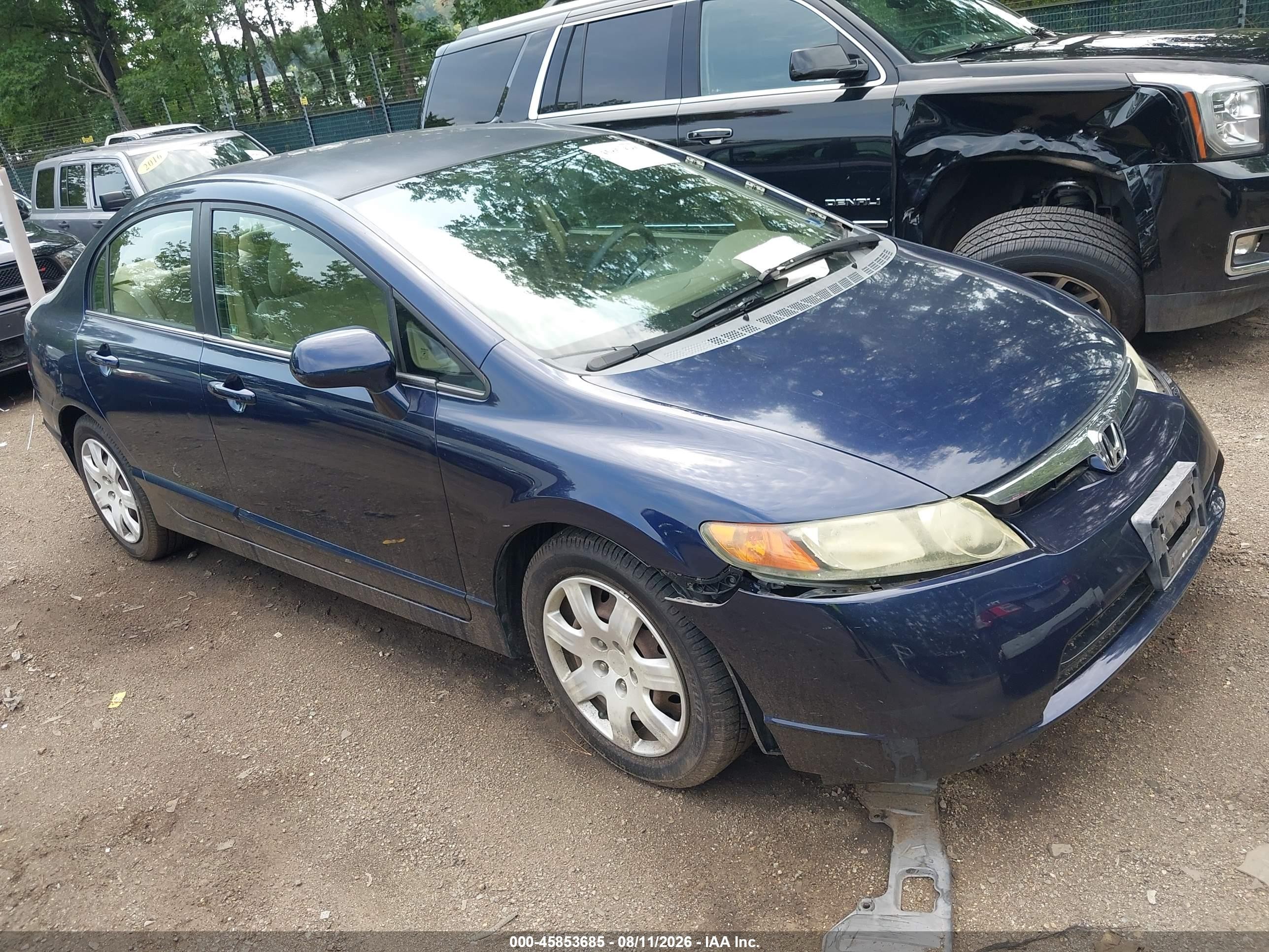 2006 Honda Civic Lx Blue vin: 1HGFA16566L044481