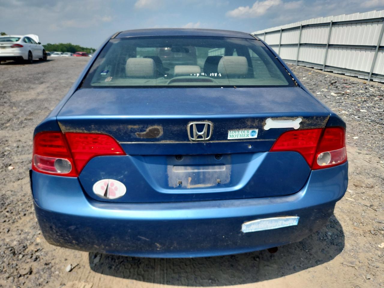 2006 Honda Civic Lx Blue vin: 1HGFA16566L090568