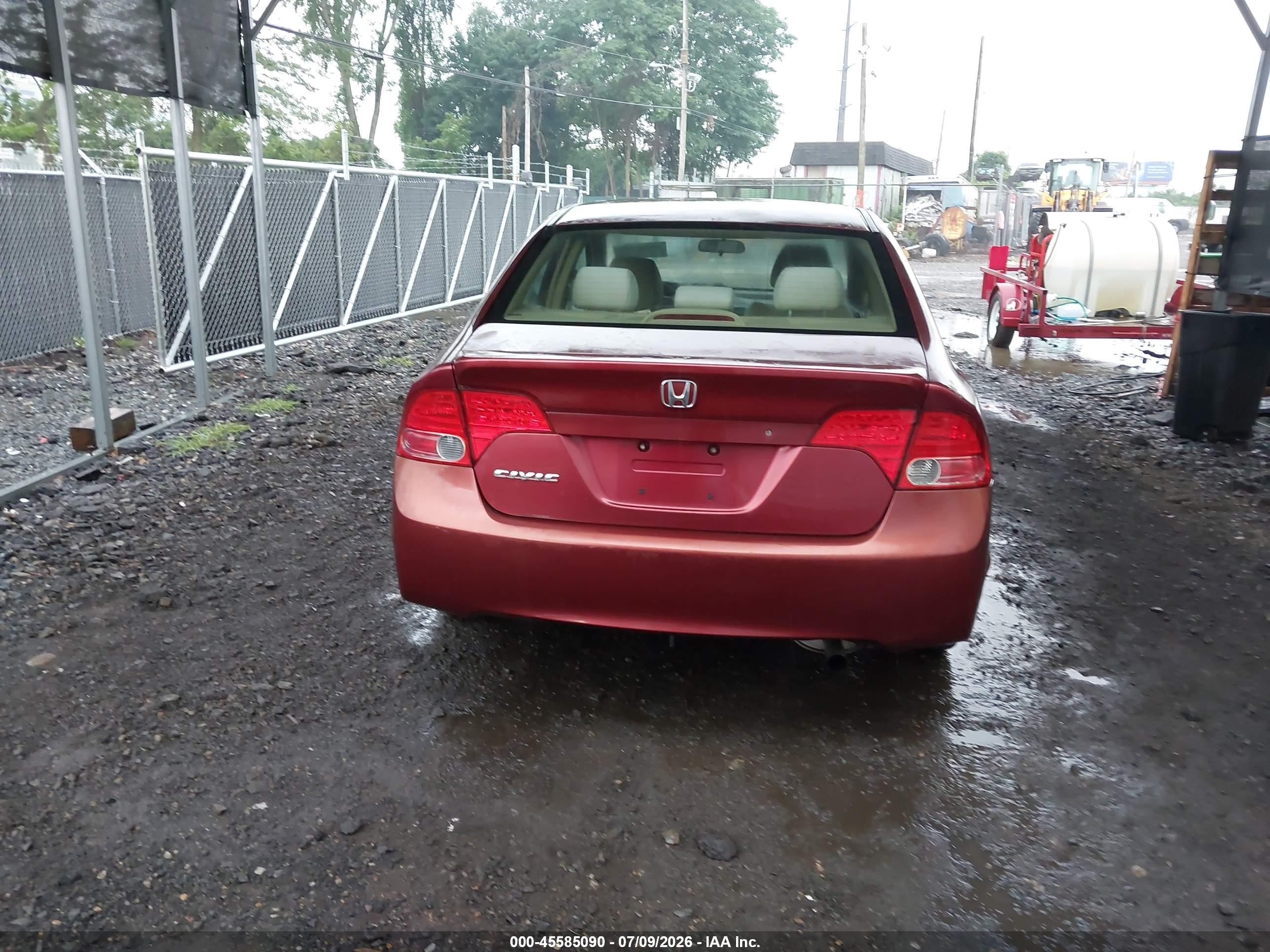 2006 Honda Civic Lx Темно-бордовый vin: 1HGFA16566L099951